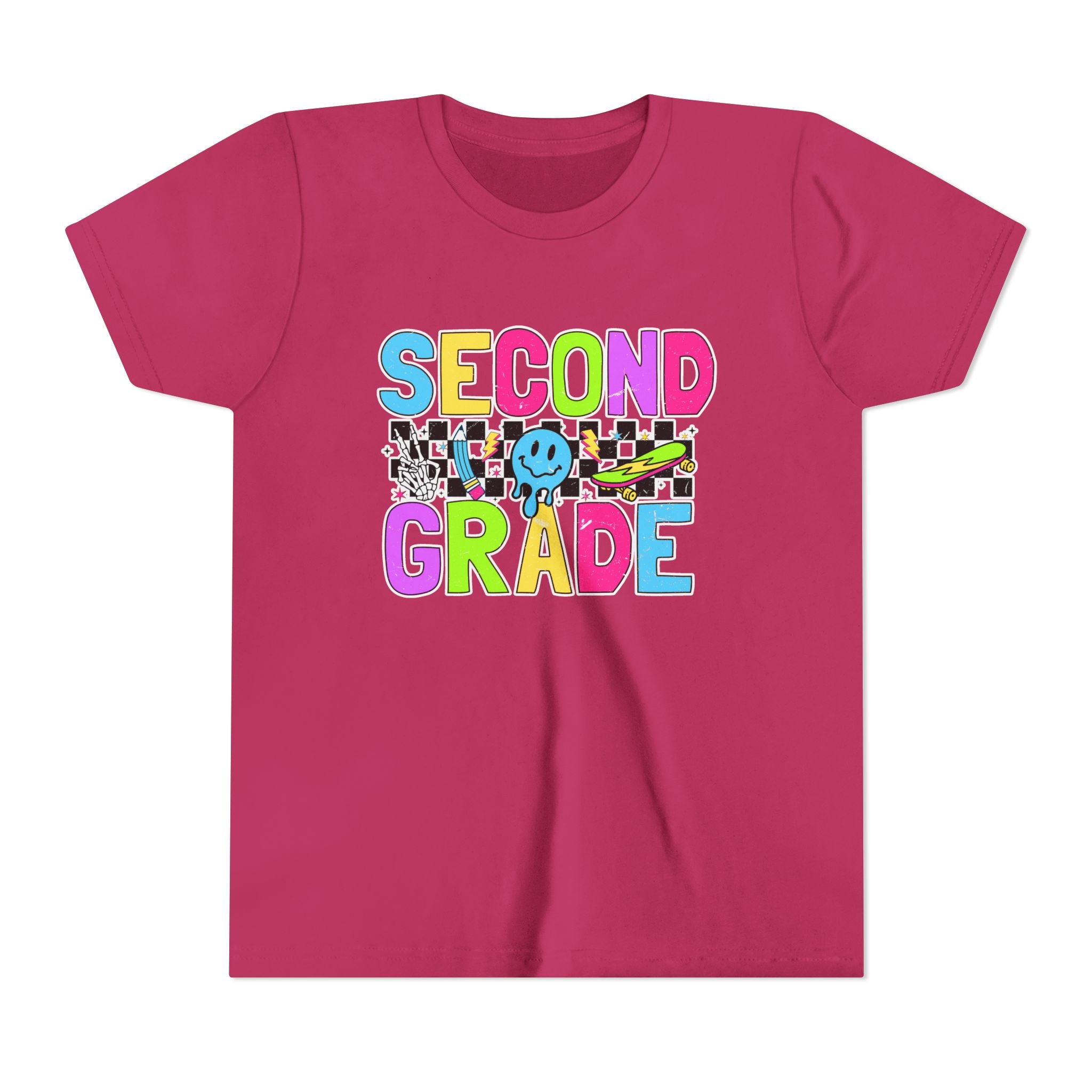 Second Grade Youth Tee — Colorful Back-to-School Shirt for Kids