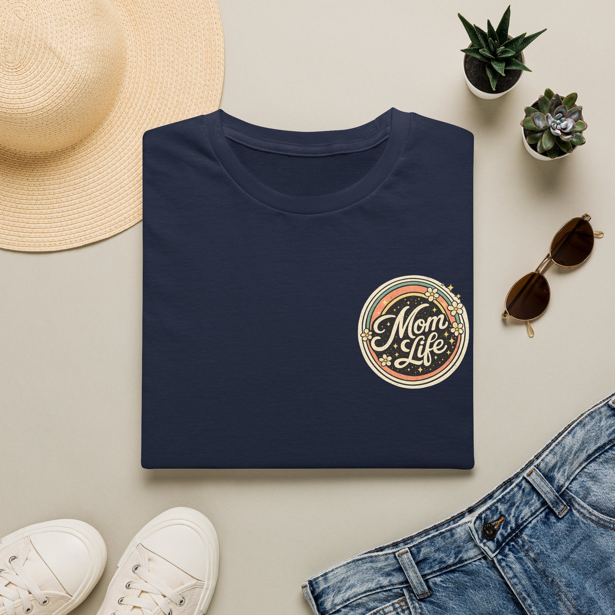 Mom Life T-Shirt — Retro Floral Mom Tee