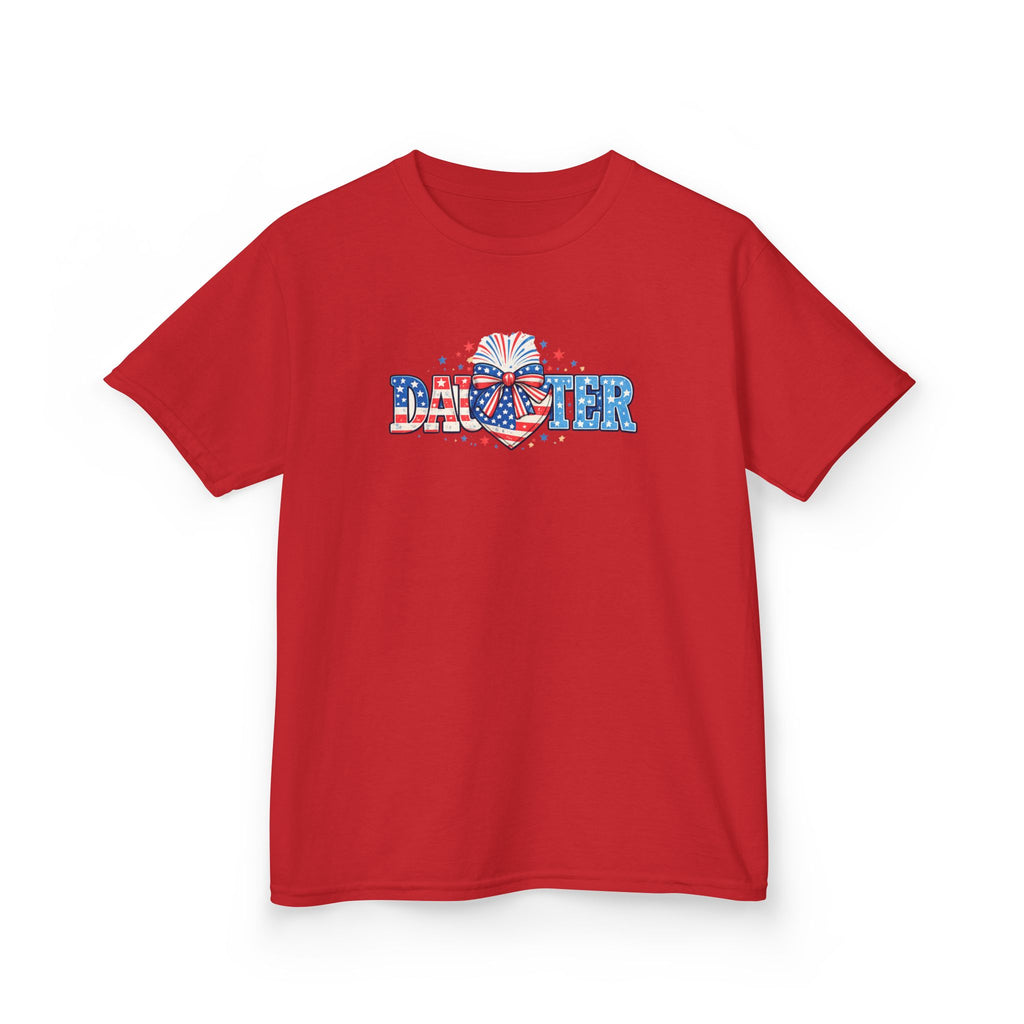 Kids "Daughter" Patriotic Fireworks T-Shirt — 4th of July Girls Tee
