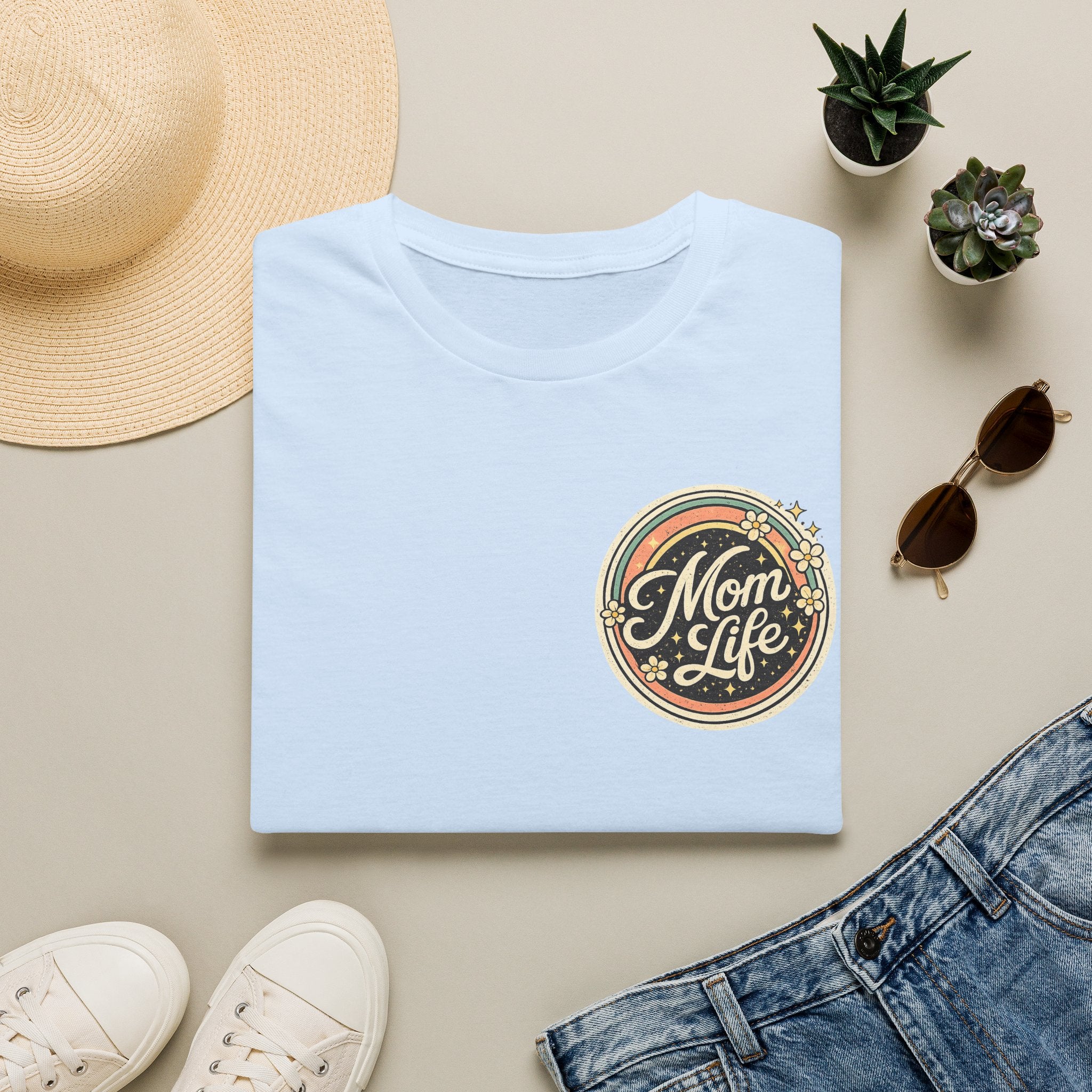 Mom Life T-Shirt — Retro Floral Mom Tee