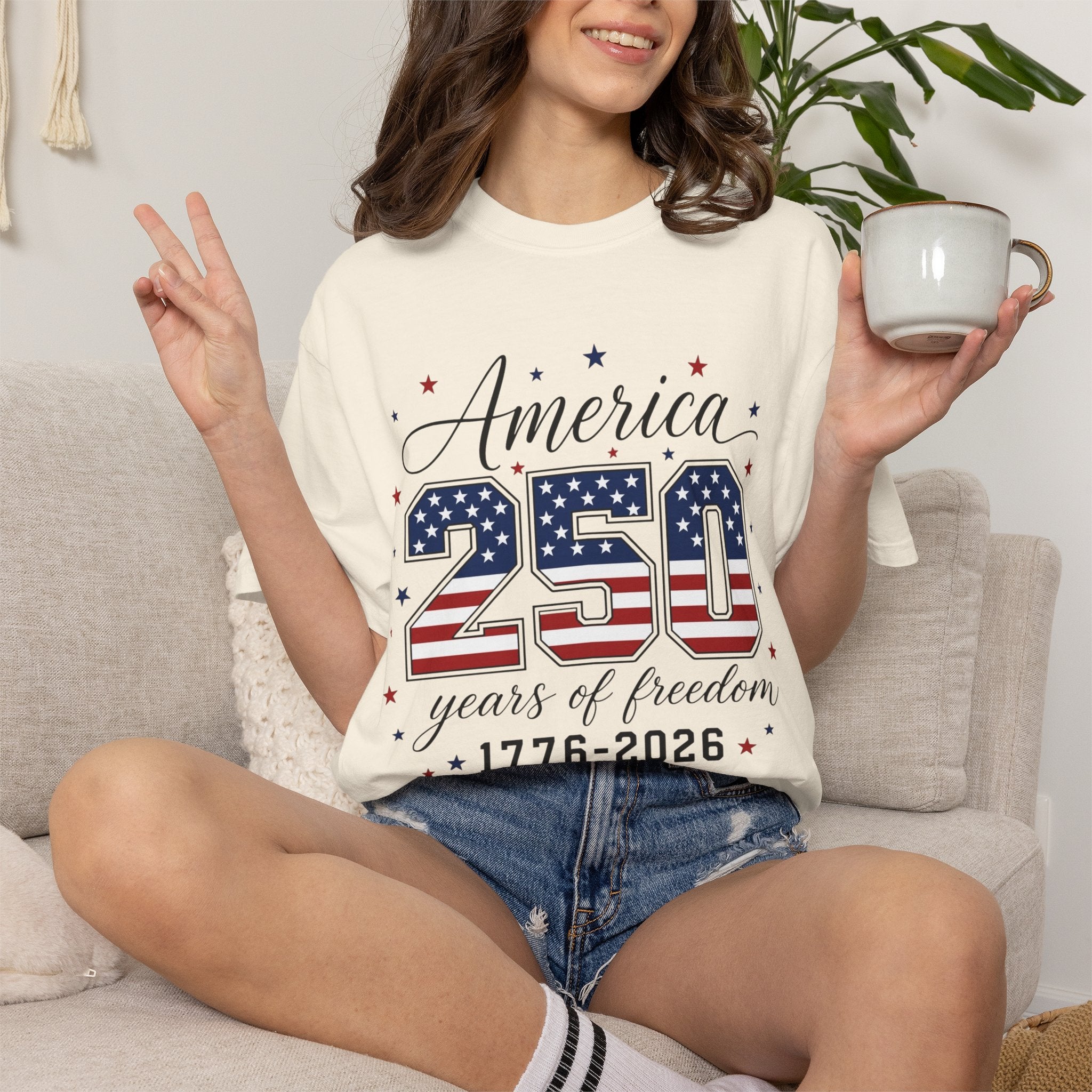 America 250 T-Shirt — 250 Years of Freedom 1776–2026 Patriotic Tee