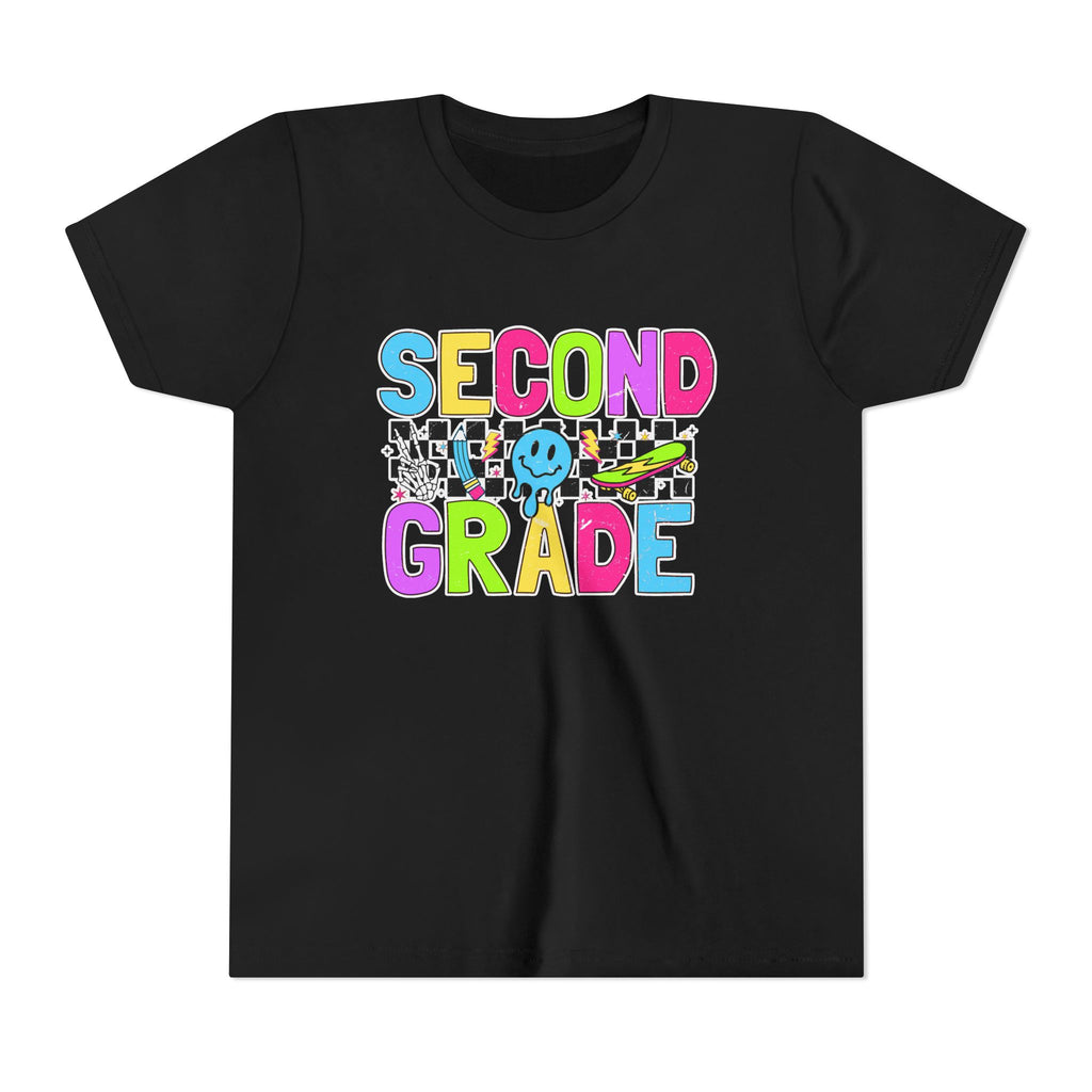 Second Grade Youth Tee — Colorful Back-to-School Shirt for Kids