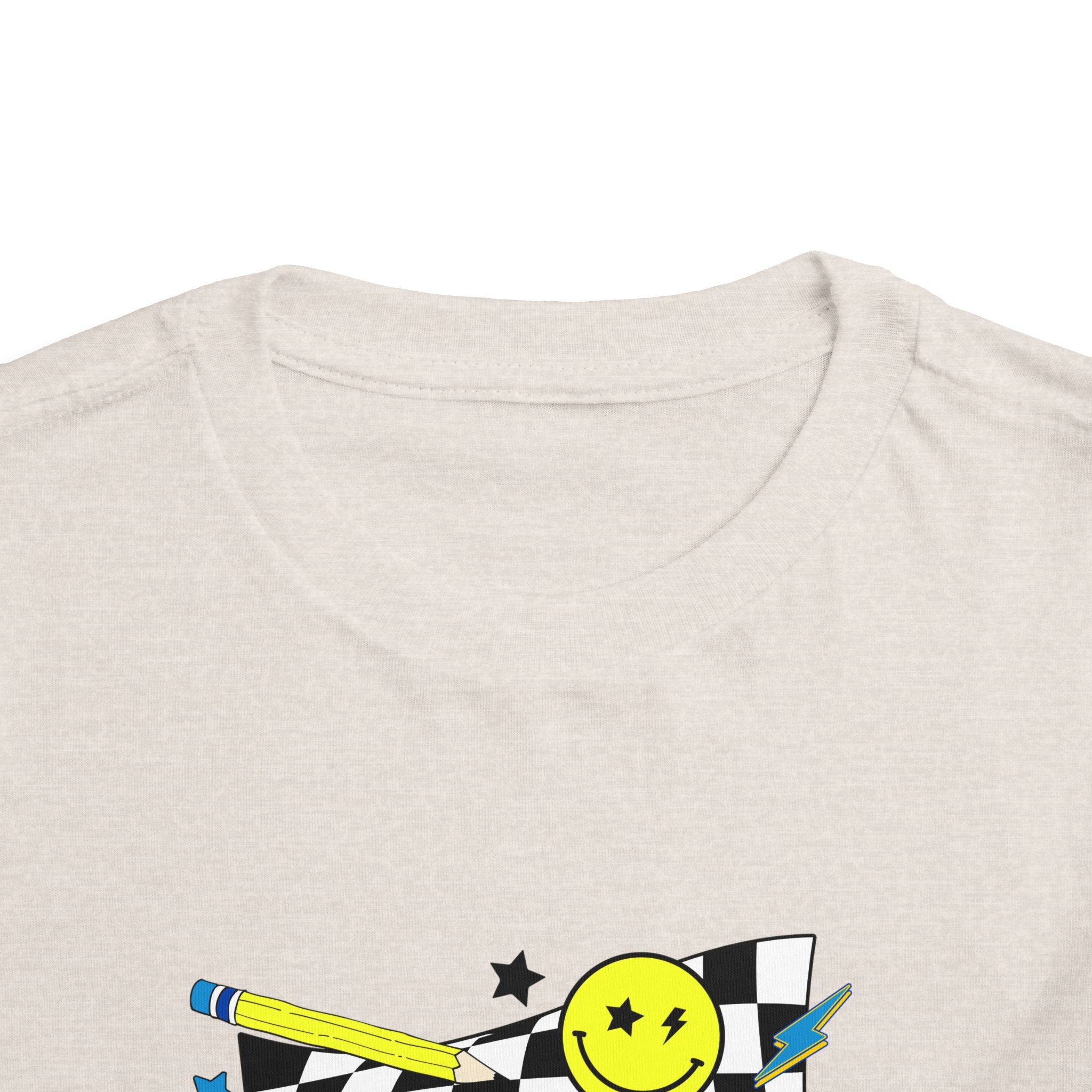 Kindergarten Toddler Tee — Smiley Skateboard Back-to-School Shirt