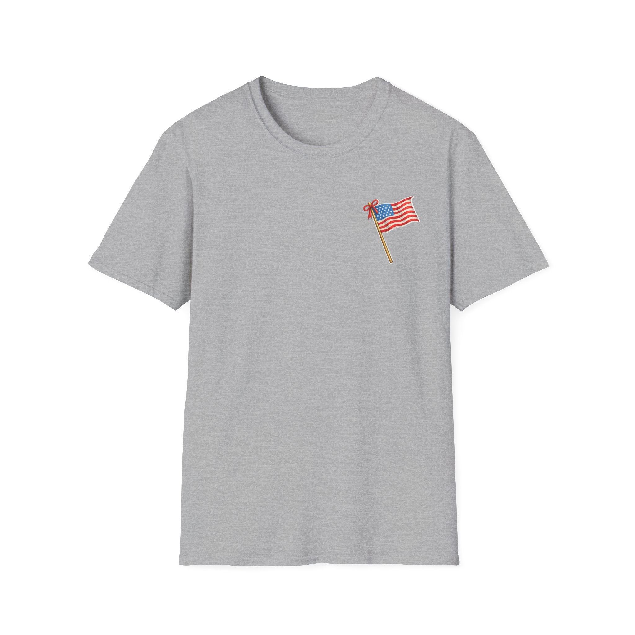 Pocket Flag T-Shirt — Small American Flag Chest Tee