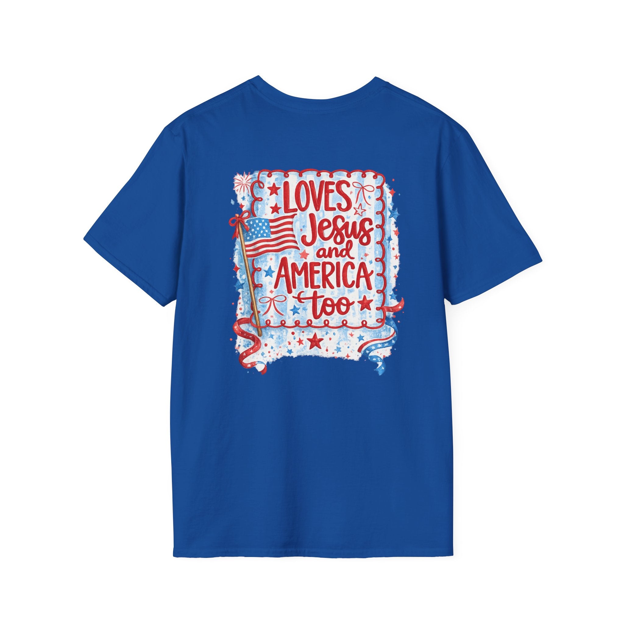 Pocket Flag T-Shirt — Small American Flag Chest Tee