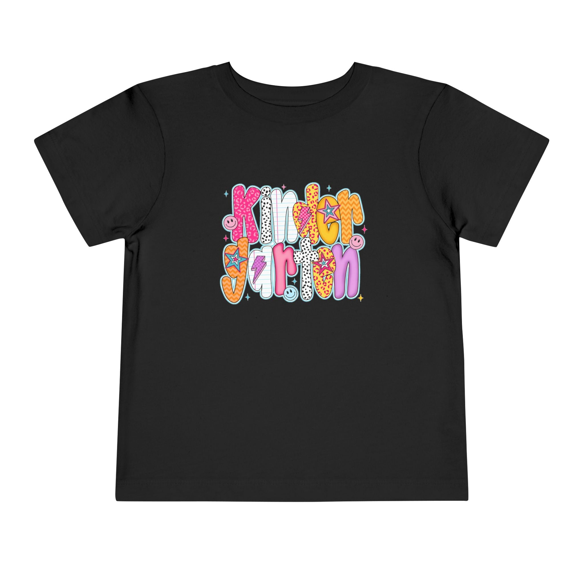 Toddler Tee - "Kinder Garten" Colorful Kids Back-to-School Shirt
