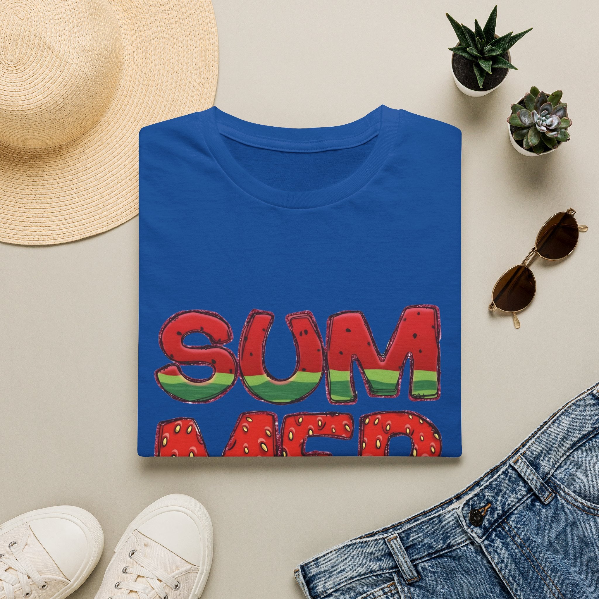 Summer Watermelon T-Shirt — Retro Fruity "SUMMER" Graphic Tee