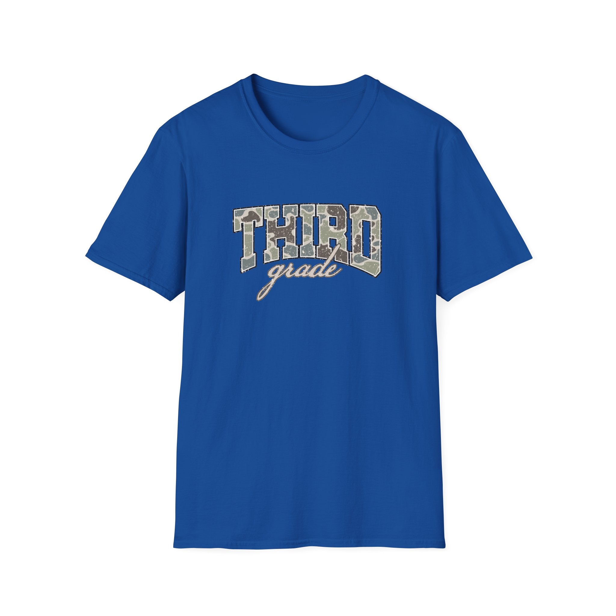 Third Grade Camo T-Shirt — 'Third Grade' School Mom Teacher Tee