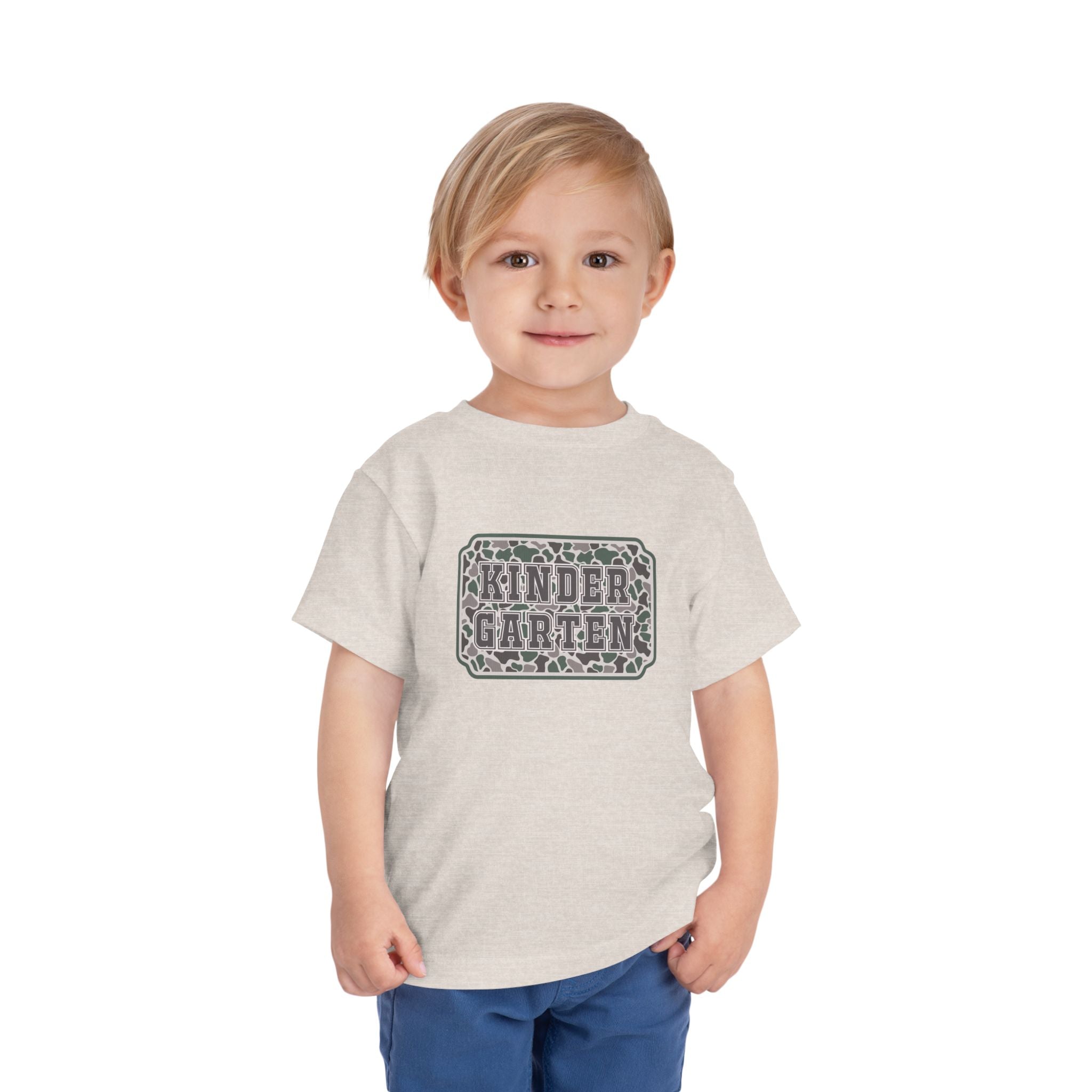Kindergarten Toddler Tee — Floral Leopard Back to School Shirt