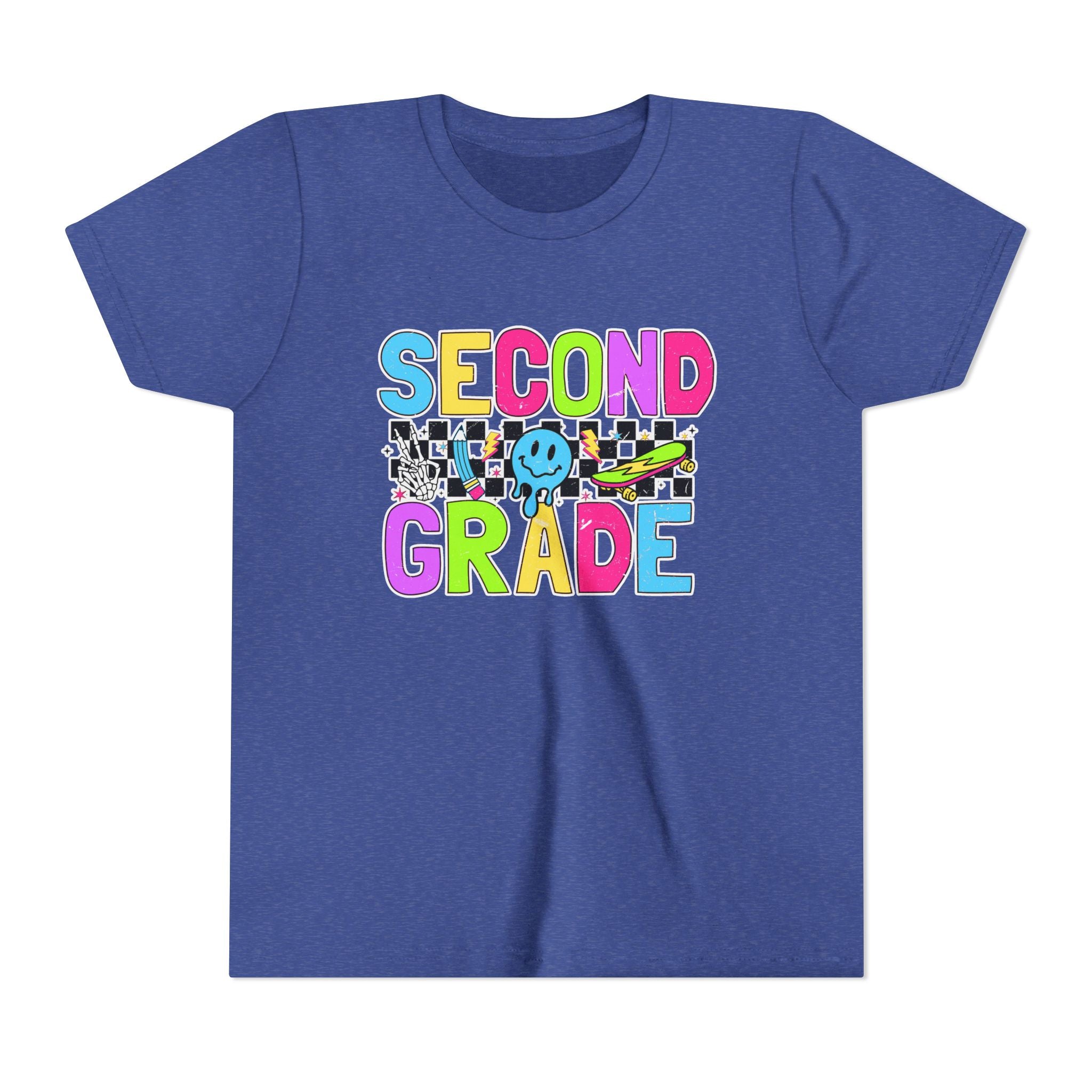 Second Grade Youth Tee — Colorful Back-to-School Shirt for Kids