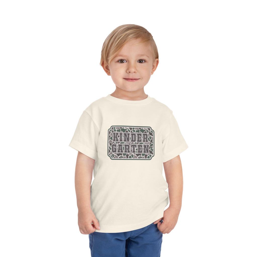 Kindergarten Toddler Tee — Floral Leopard Back to School Shirt