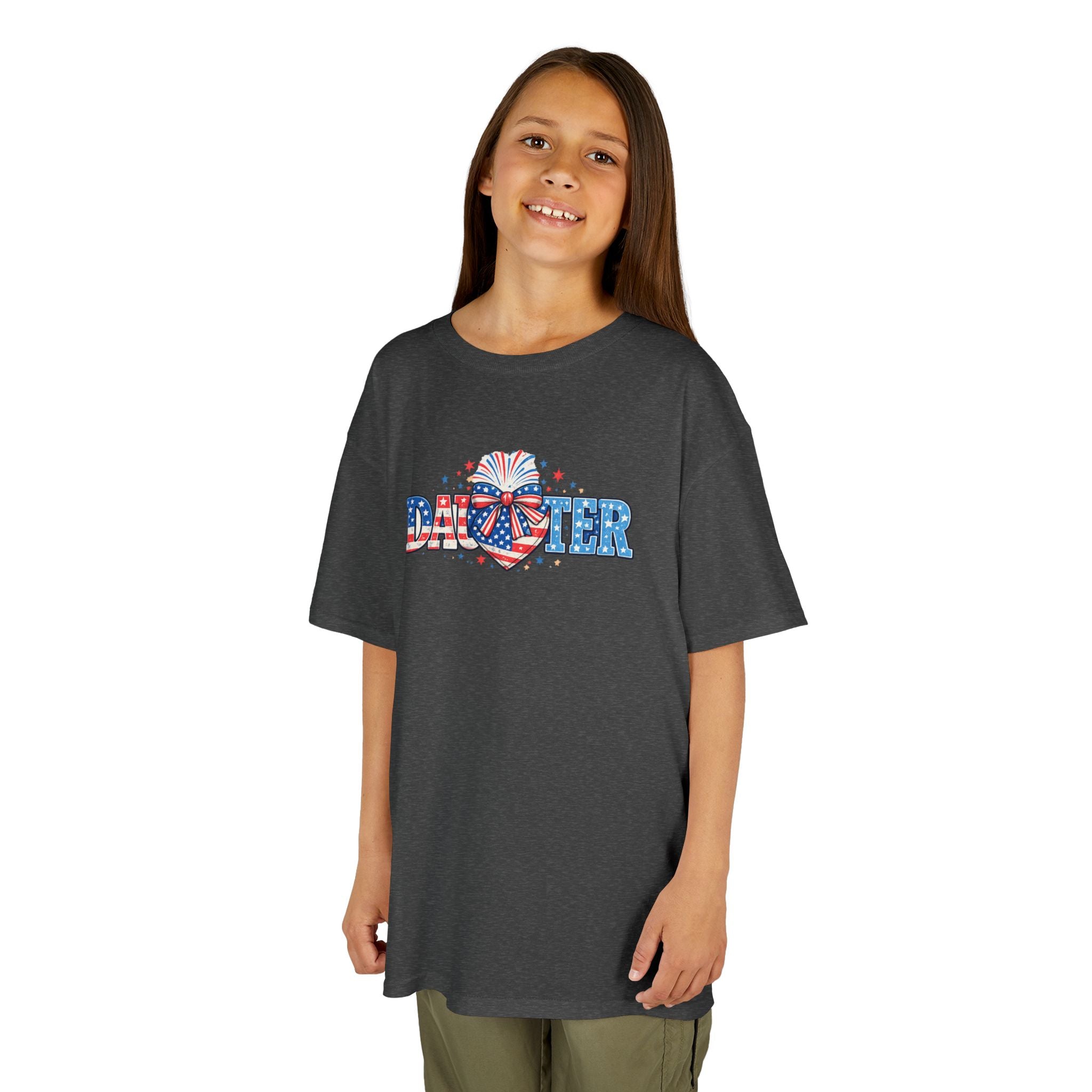 Kids "Daughter" Patriotic Fireworks T-Shirt — 4th of July Girls Tee
