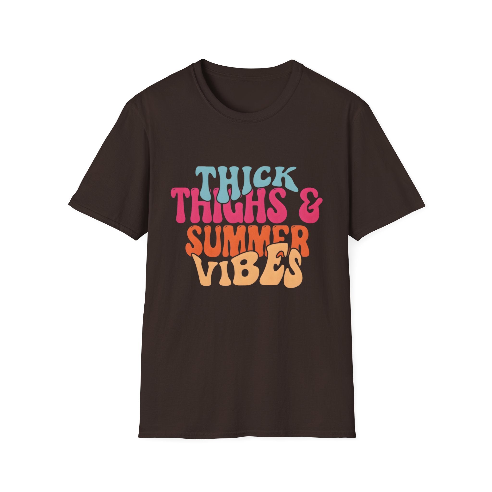 T-Shirt — Thick Thighs & Summer Vibes Retro Graphic Tee