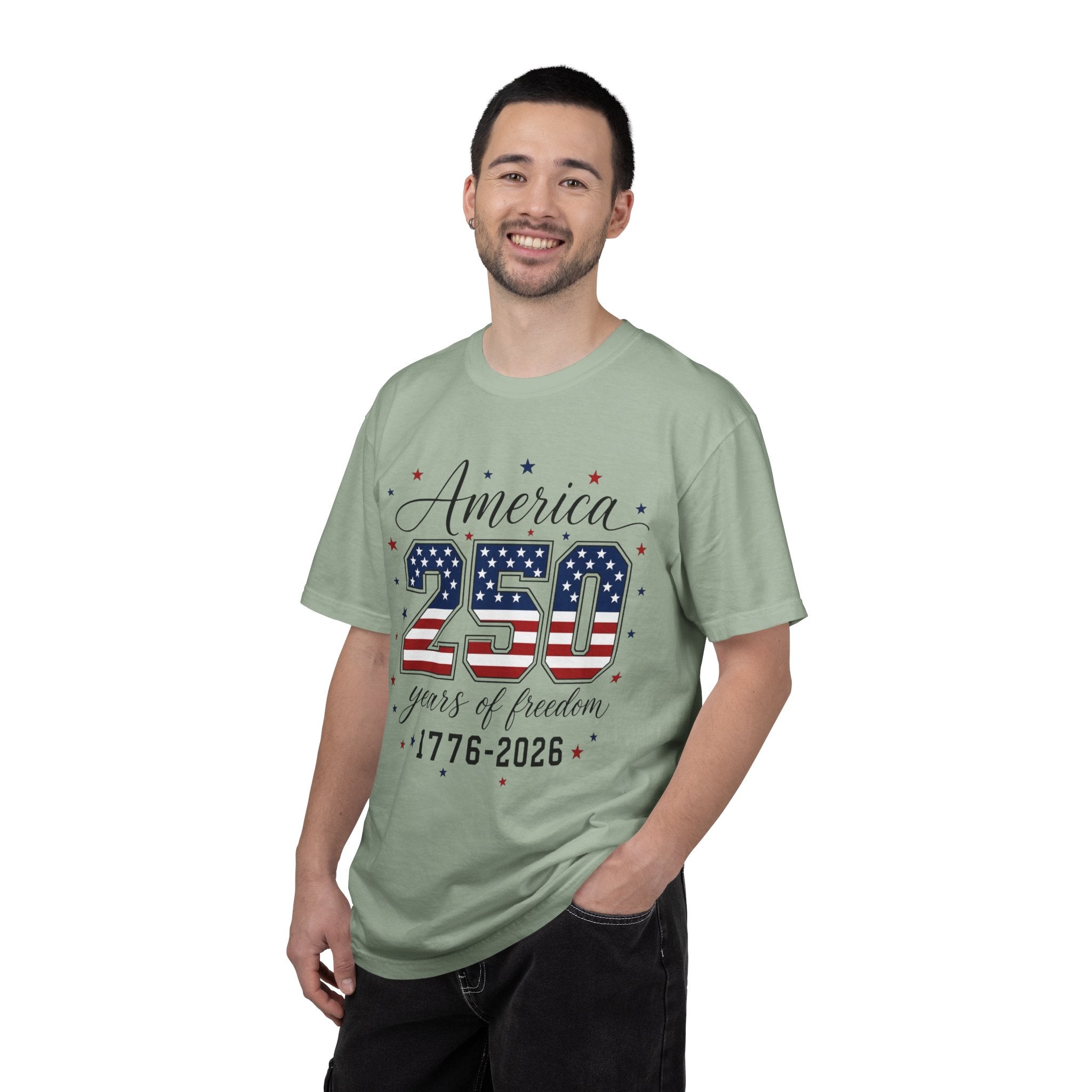 America 250 T-Shirt — 250 Years of Freedom 1776–2026 Patriotic Tee