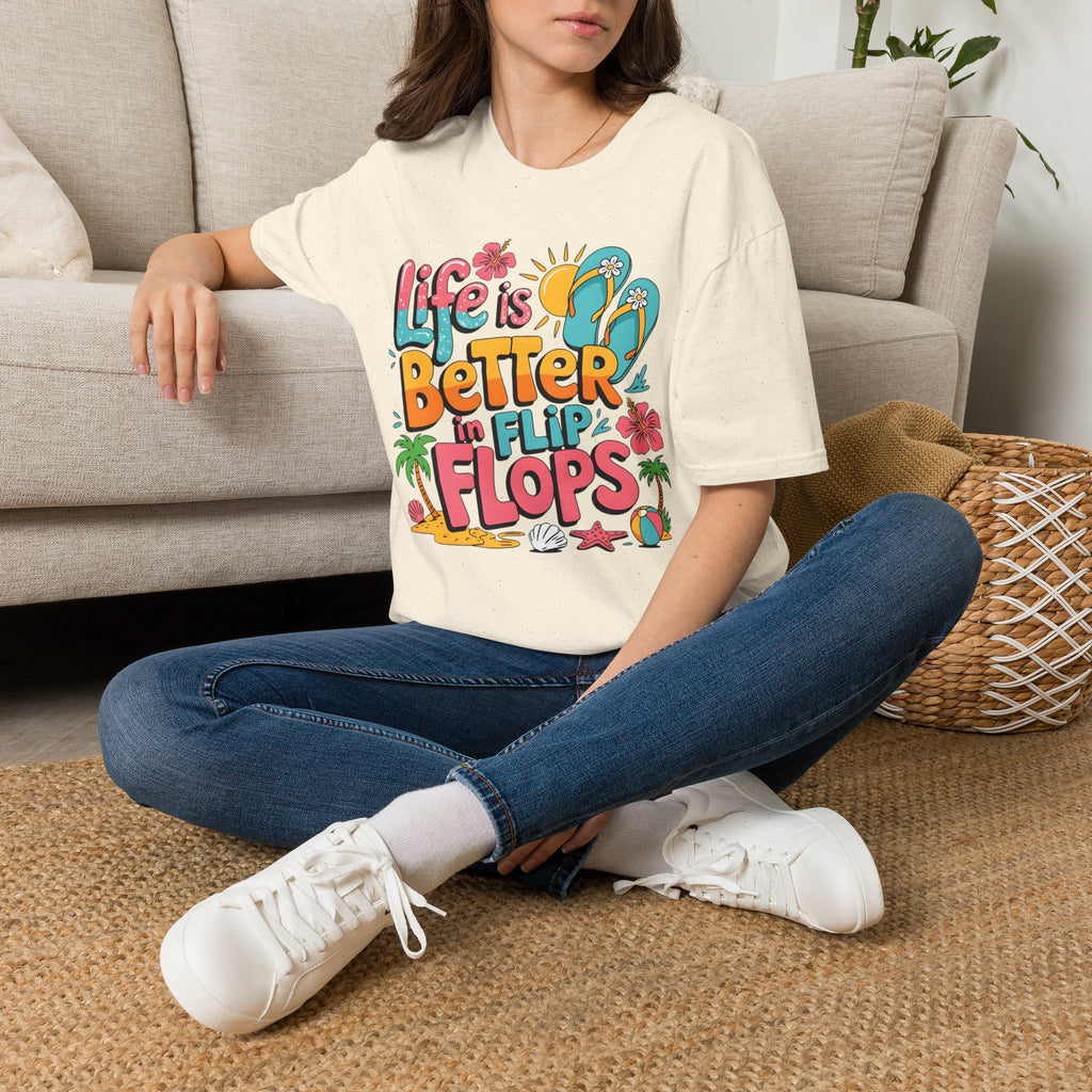 Life Is Better in Flip Flops T-Shirt — Tropical Beach Summer Tee