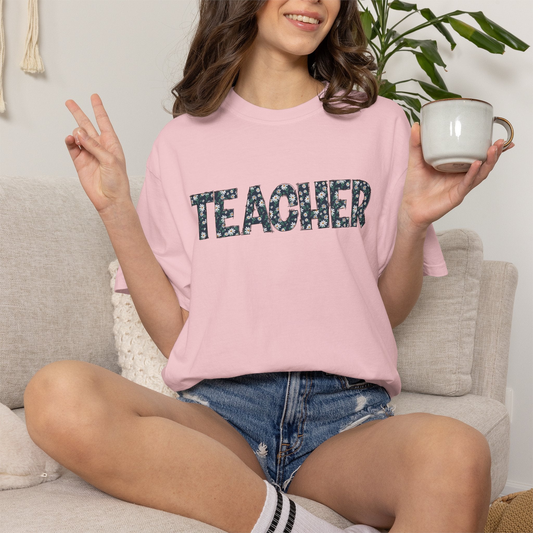 Teacher Camouflage Print T-Shirt
