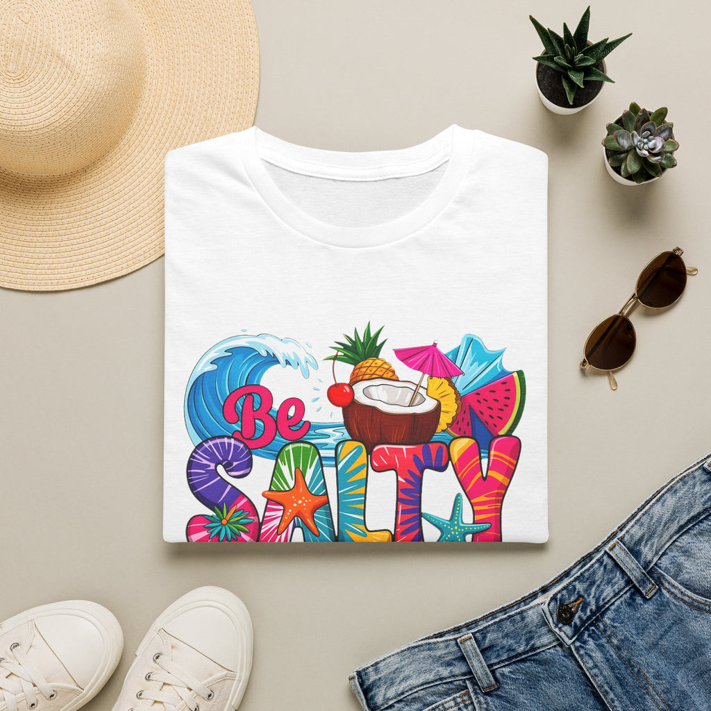 Be Salty Beach T-Shirt — Tropical Coconut & Surf Summer Tee