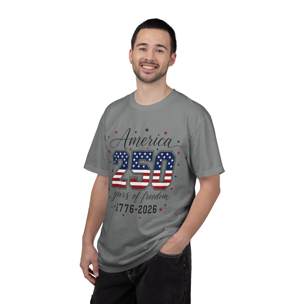 America 250 T-Shirt — 250 Years of Freedom 1776–2026 Patriotic Tee