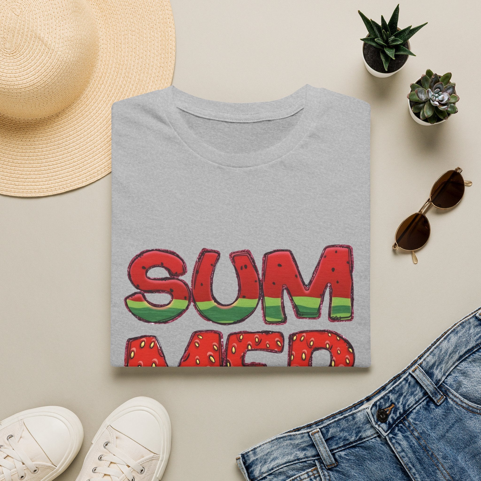 Summer Watermelon T-Shirt — Retro Fruity "SUMMER" Graphic Tee