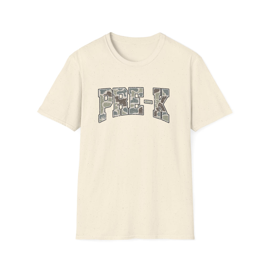 PRE-K Camo Kids T-Shirt — Military Style Preschool Shirt