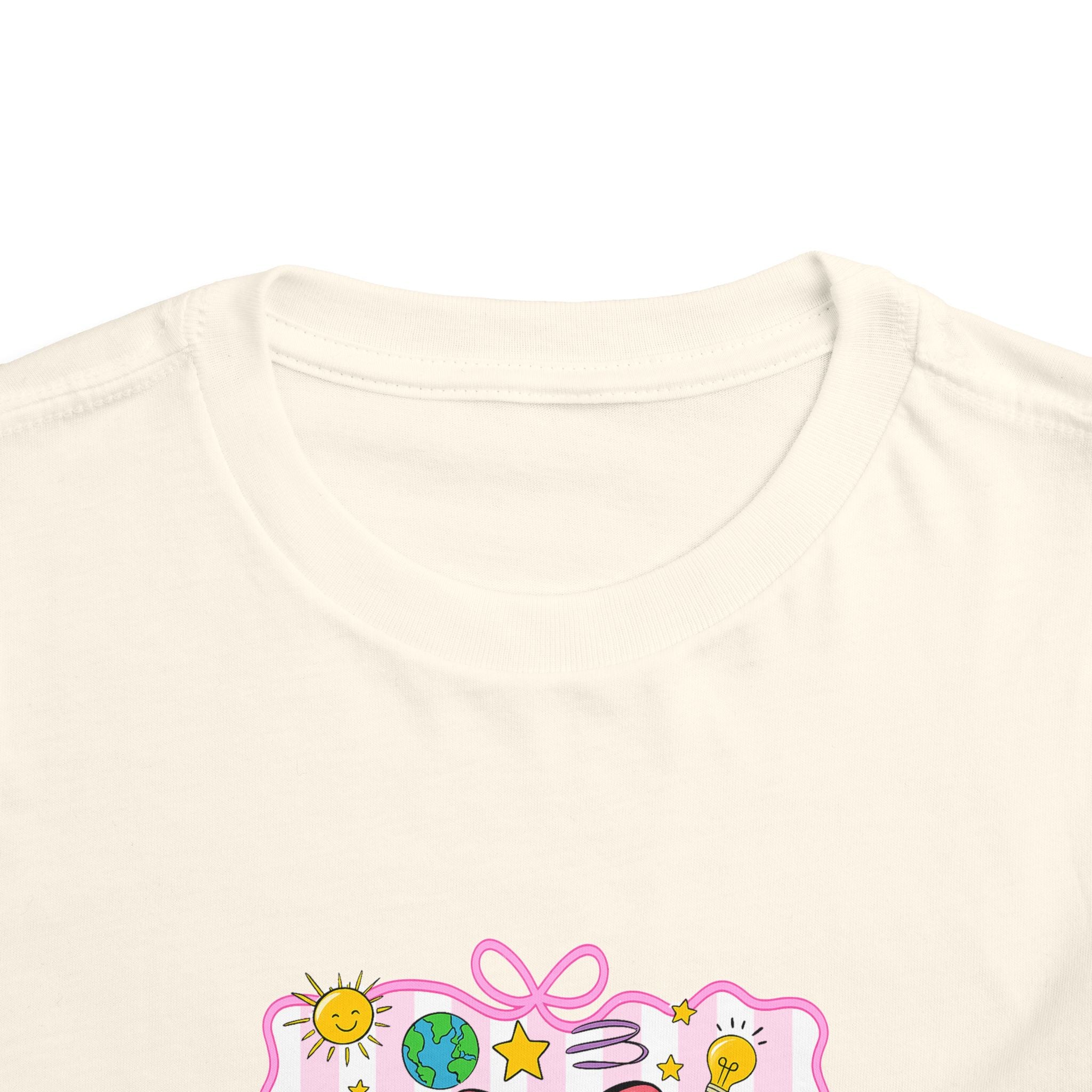 School Bus Kids Tee — Cute Back-to-School Toddler Shirt with Pencil & Apple Design