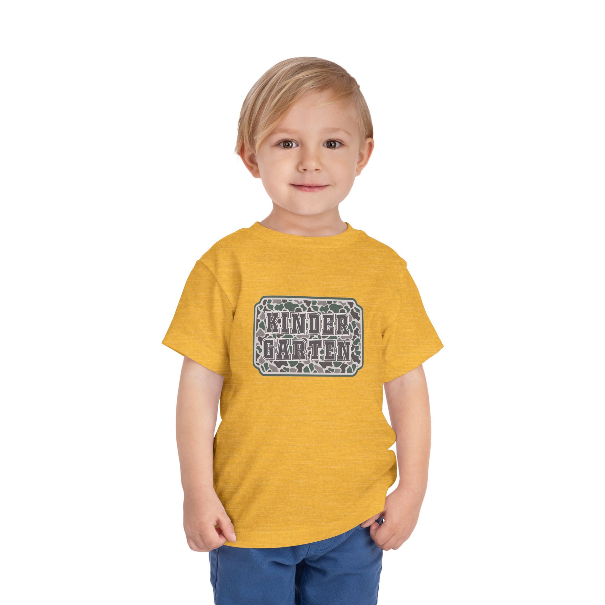 Kindergarten Toddler Tee — Floral Leopard Back to School Shirt