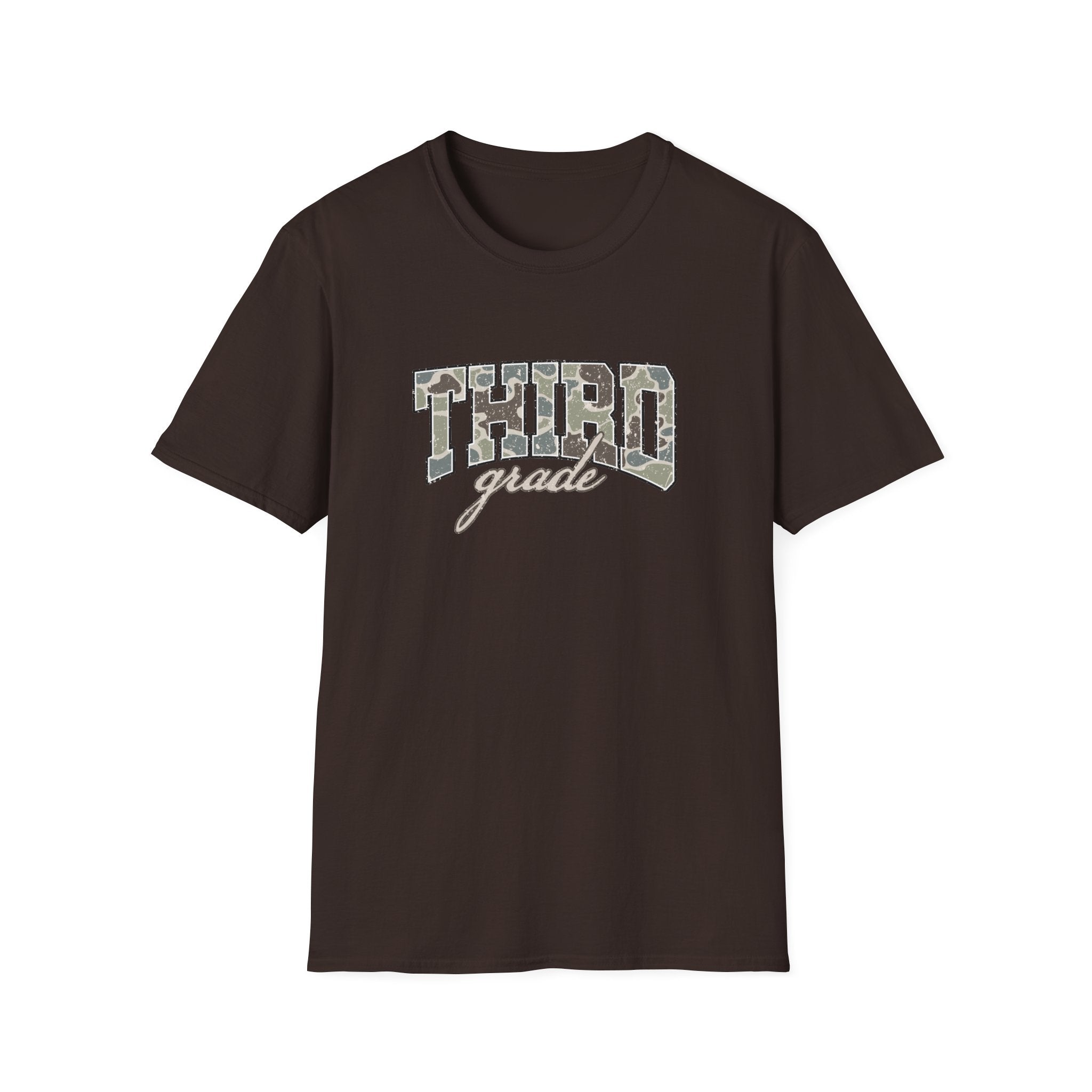 Third Grade Camo T-Shirt — 'Third Grade' School Mom Teacher Tee