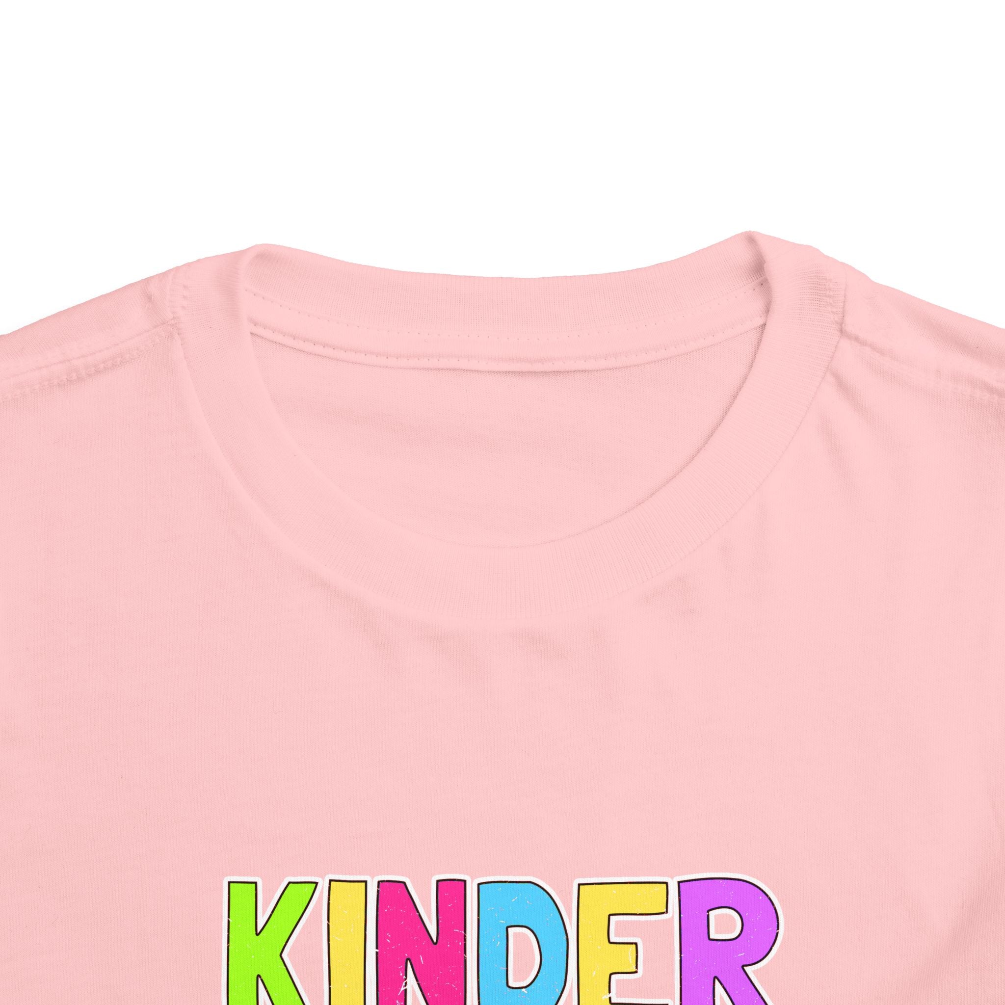KinderGarten Toddler Tee - Colorful Checker Smiley Back-to-School Shirt
