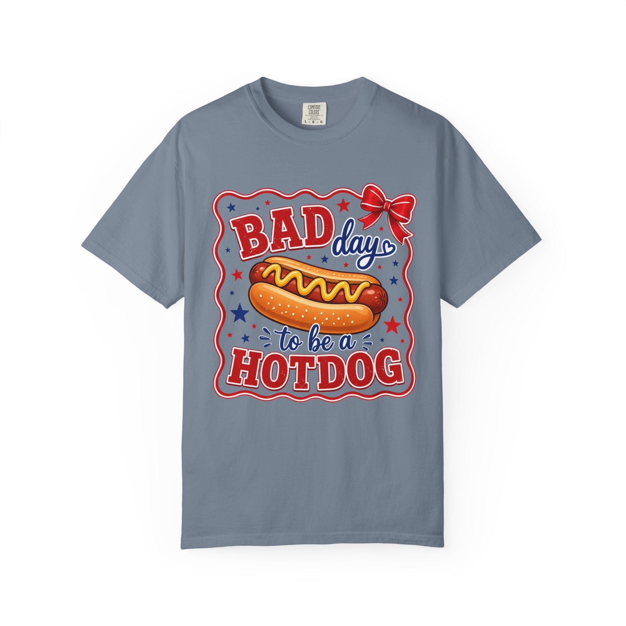T-Shirt — "Bad Day to Be a Hotdog" Retro BBQ Graphic Tee