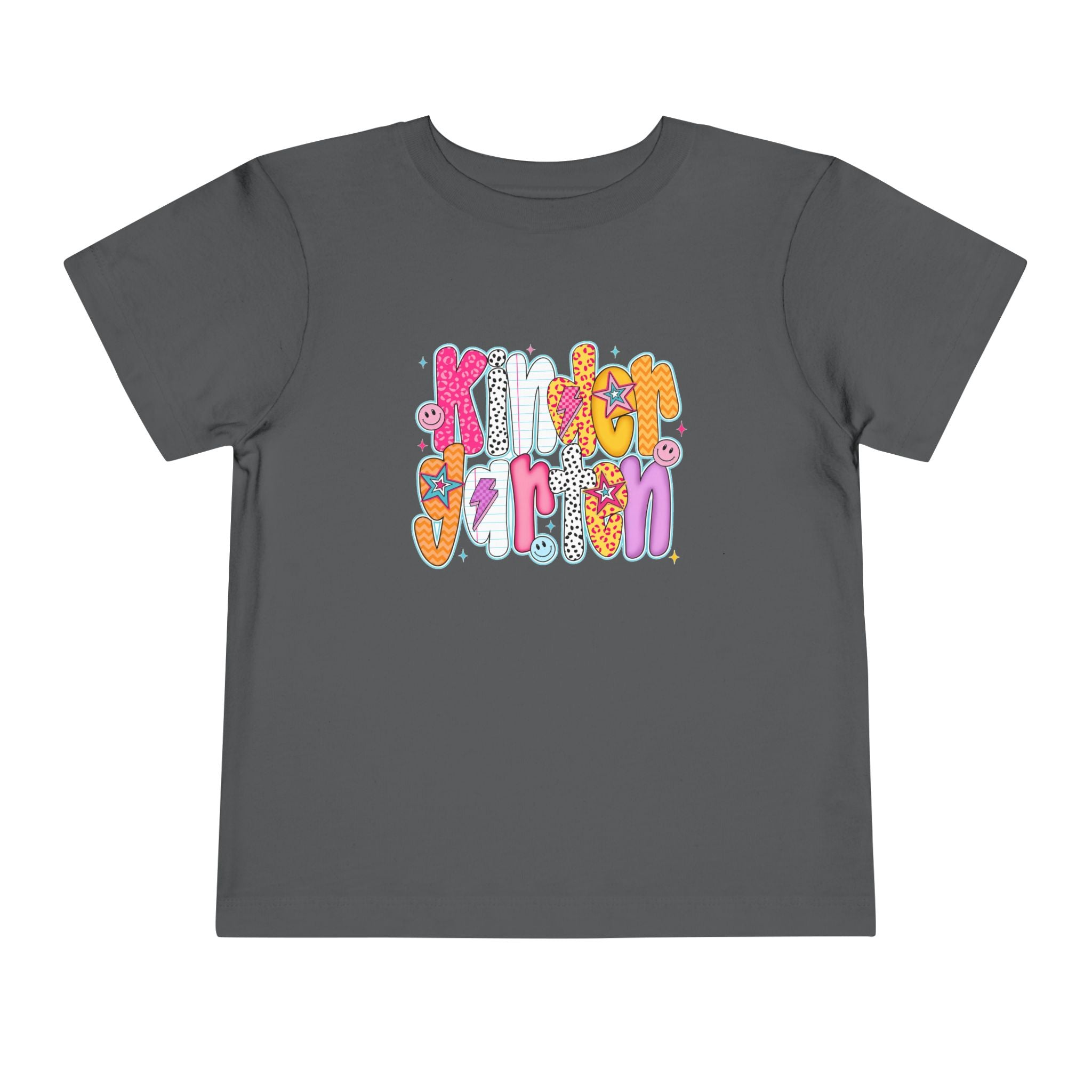 Toddler Tee - "Kinder Garten" Colorful Kids Back-to-School Shirt