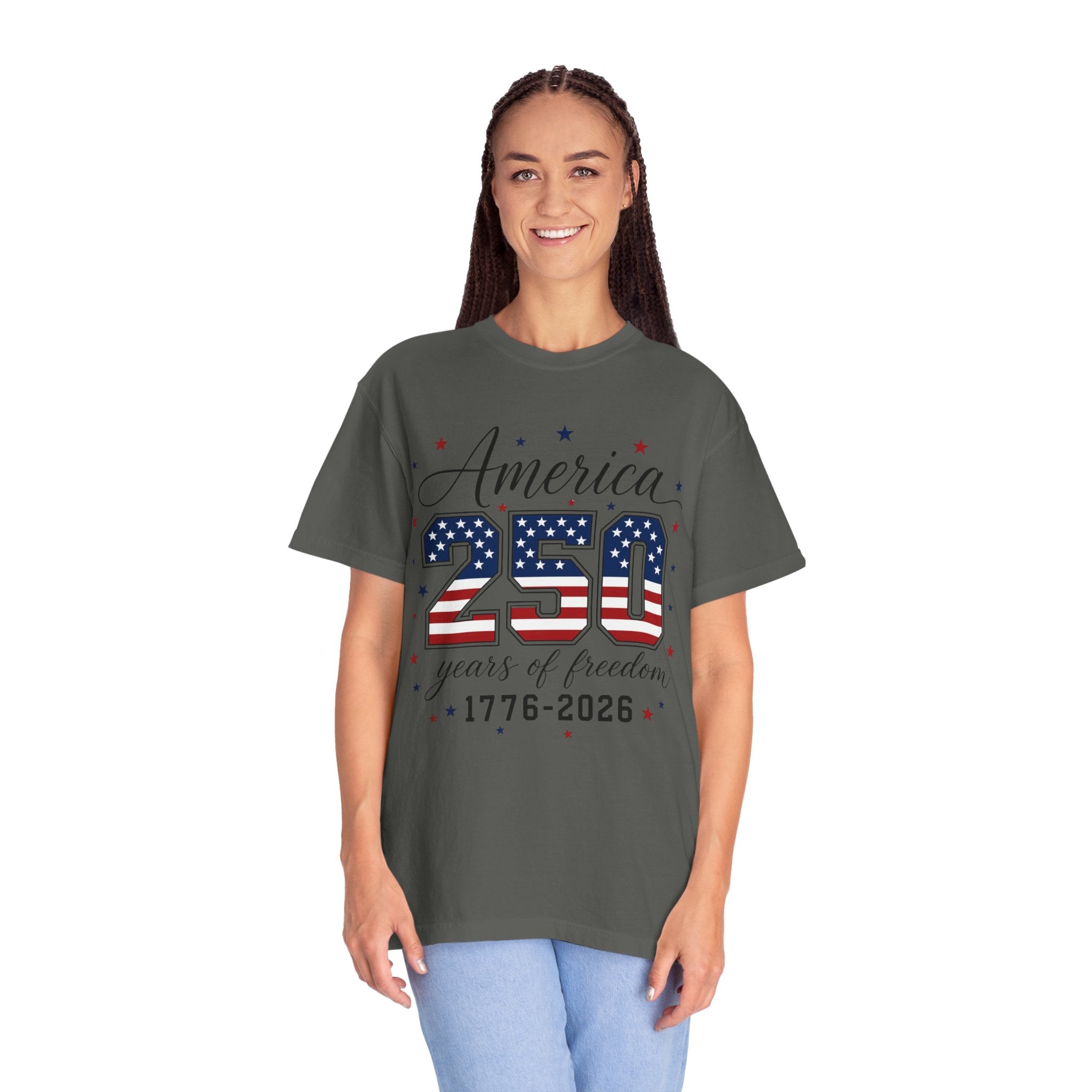 America 250 T-Shirt — 250 Years of Freedom 1776–2026 Patriotic Tee
