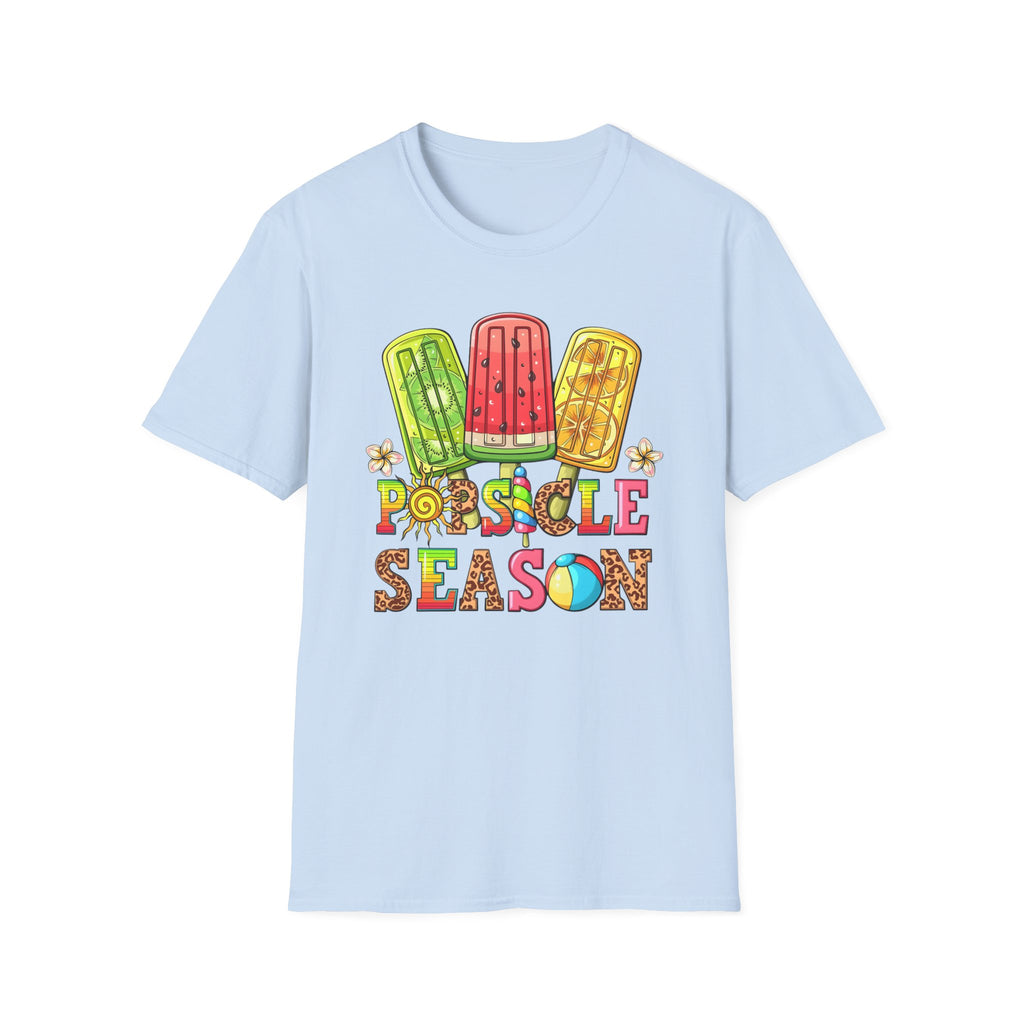 Popsicle Season T‑Shirt — Colorful Summer Popsicle Graphic Tee