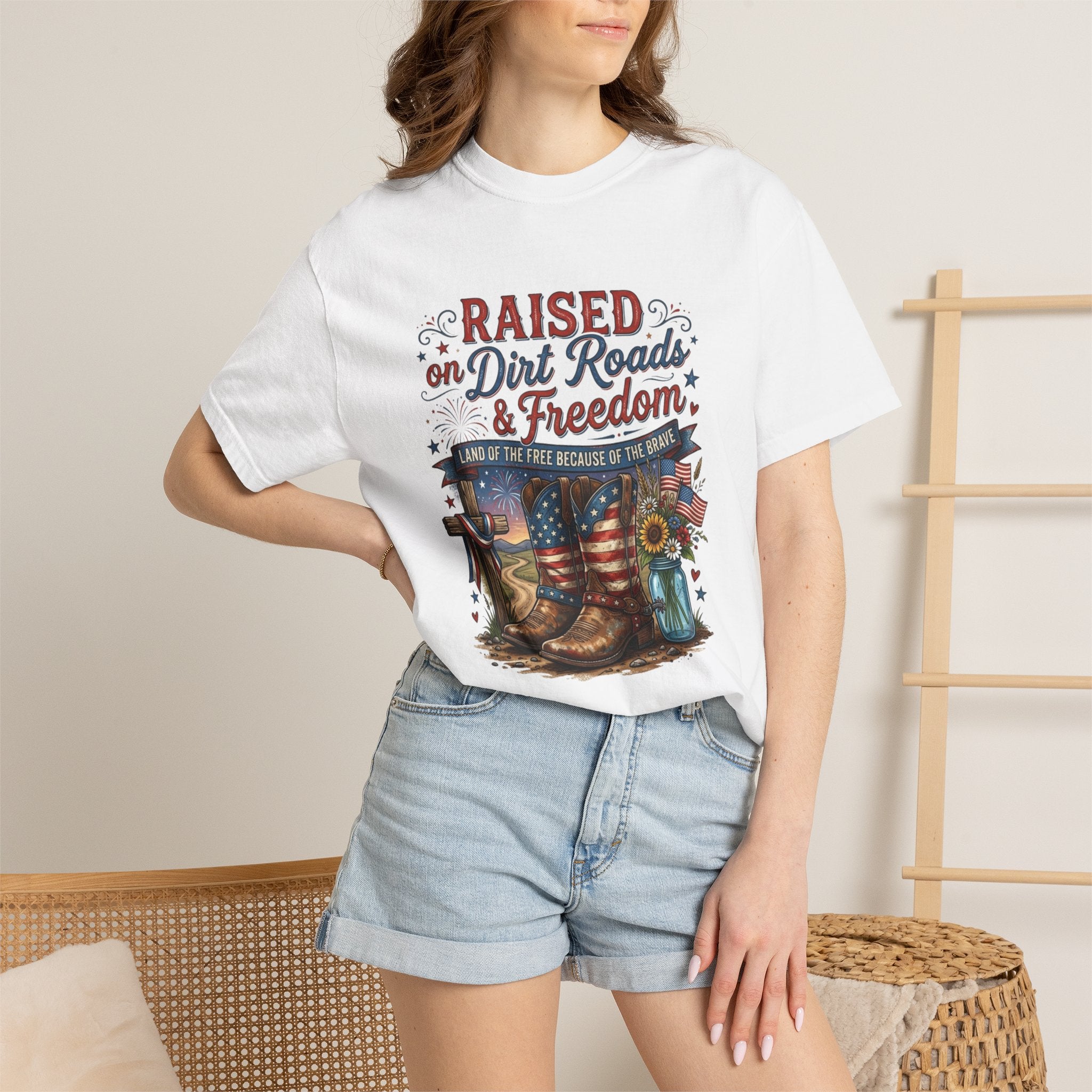 Raised on Dirt Roads & Freedom T-Shirt