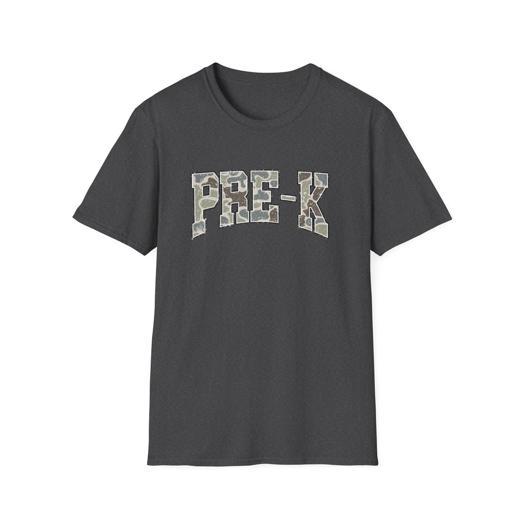 PRE-K Camo Kids T-Shirt — Military Style Preschool Shirt