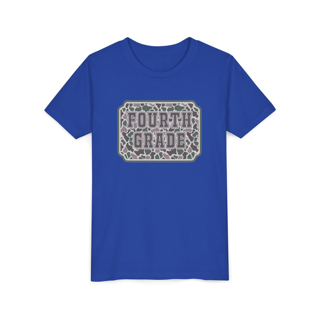 Fourth Grade Camouflage Youth Tee