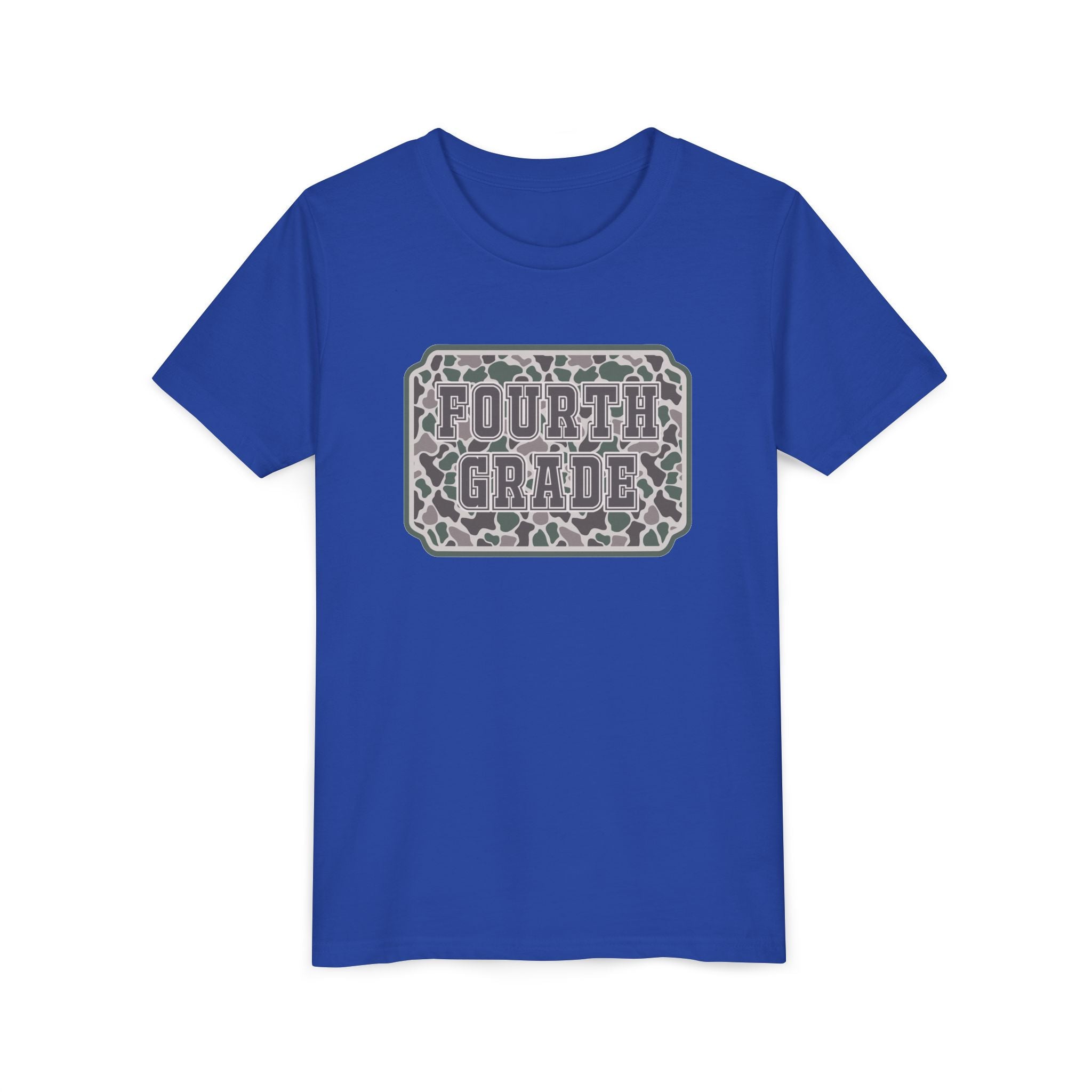 Fourth Grade Camouflage Youth Tee