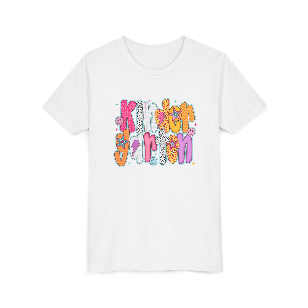 Youth Tee - "Kindergarten" Cute Retro Doodle Graphic