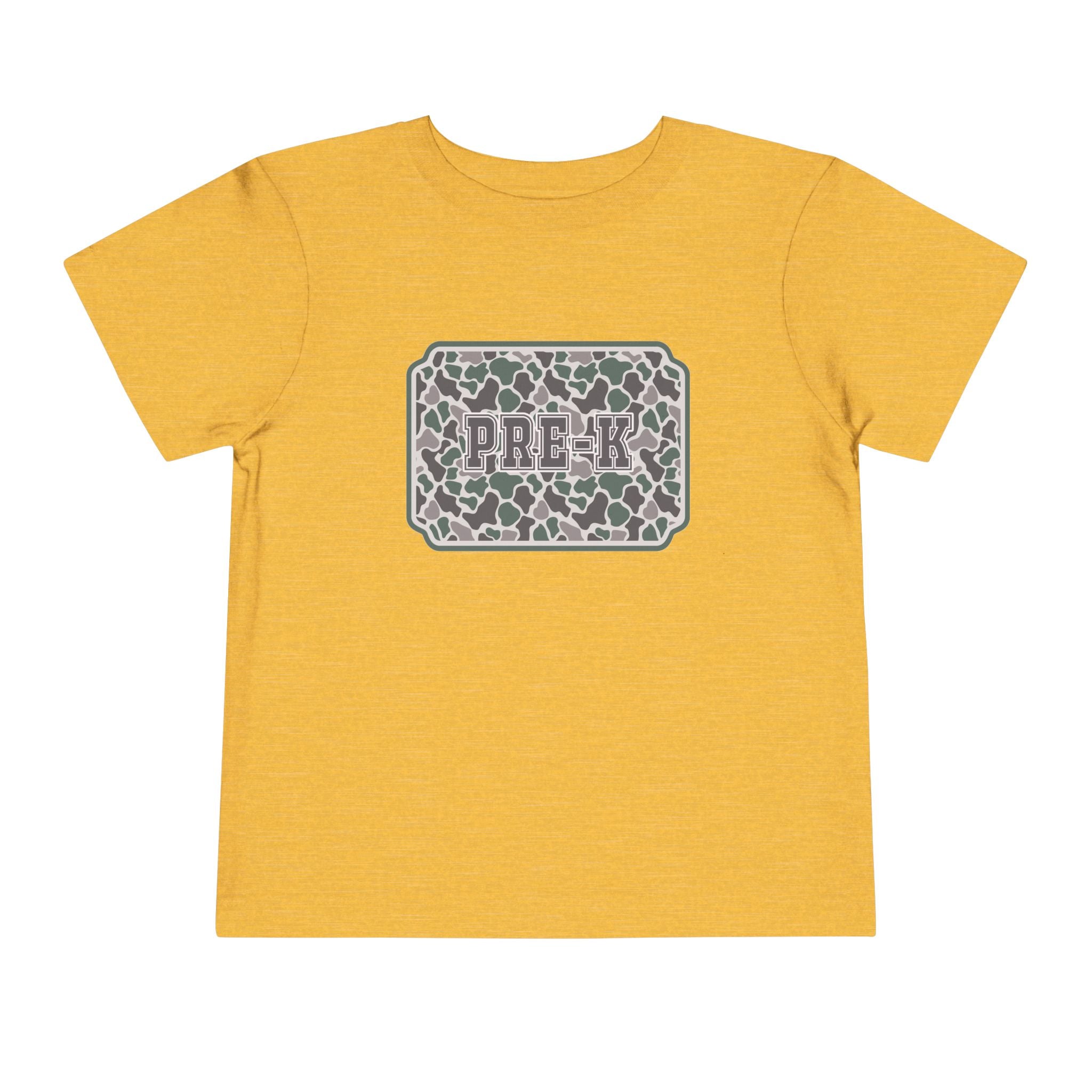 Toddler Tee — Camouflage Name Plate "PRE-k"