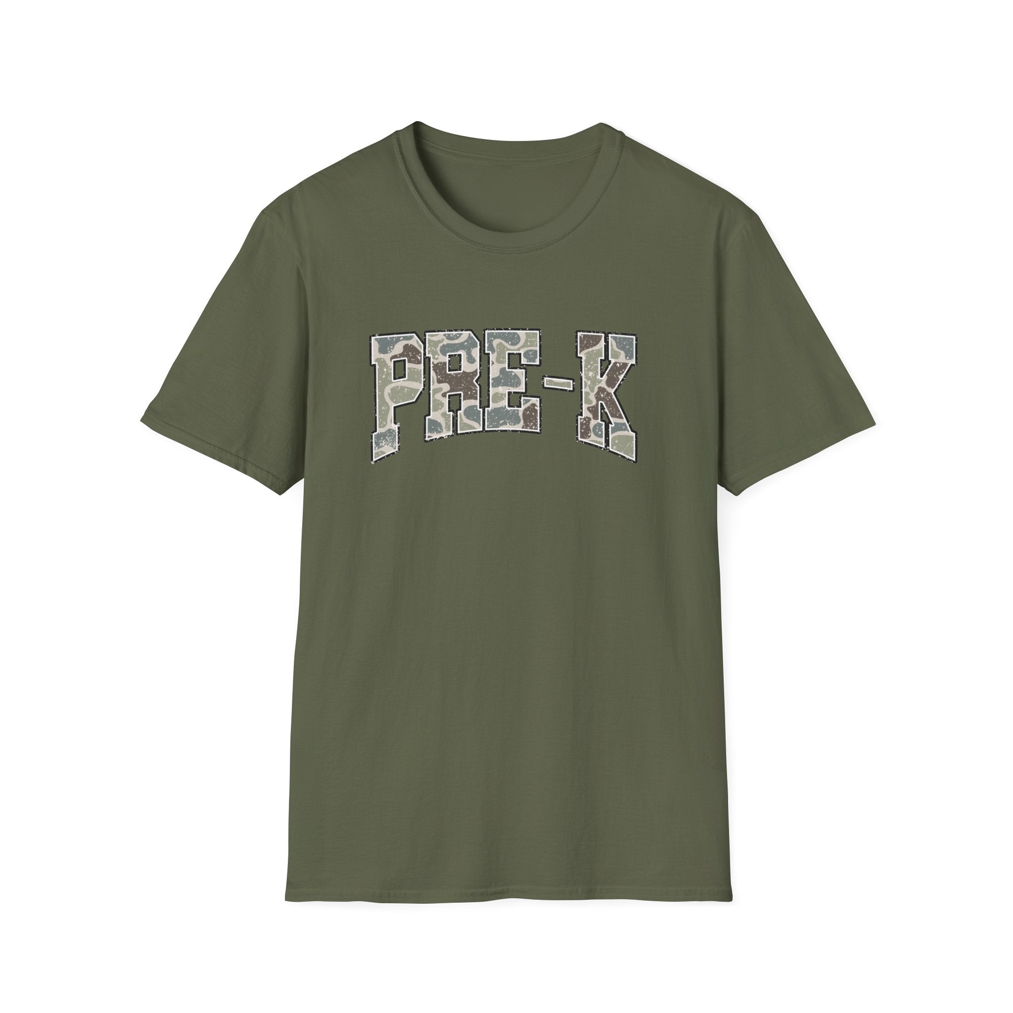 PRE-K Camo Kids T-Shirt — Military Style Preschool Shirt