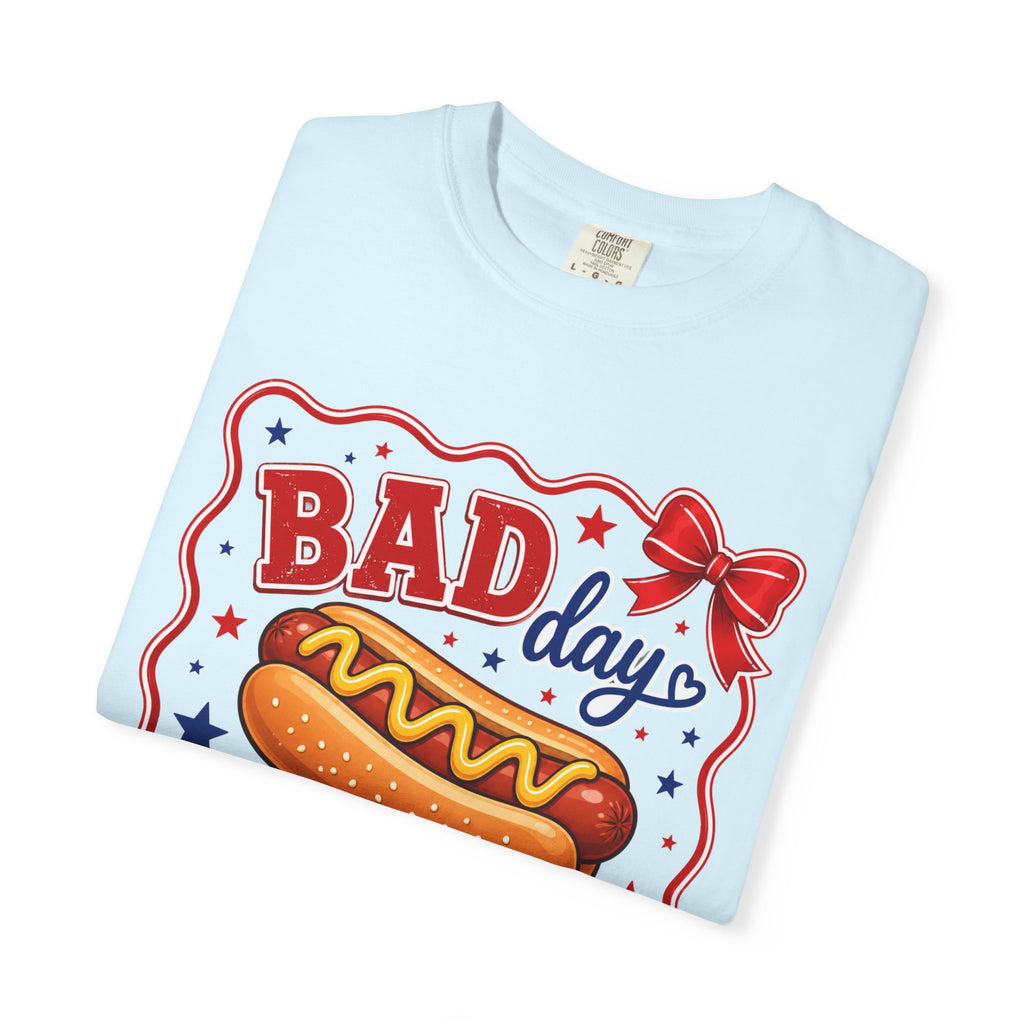 T-Shirt — "Bad Day to Be a Hotdog" Retro BBQ Graphic Tee