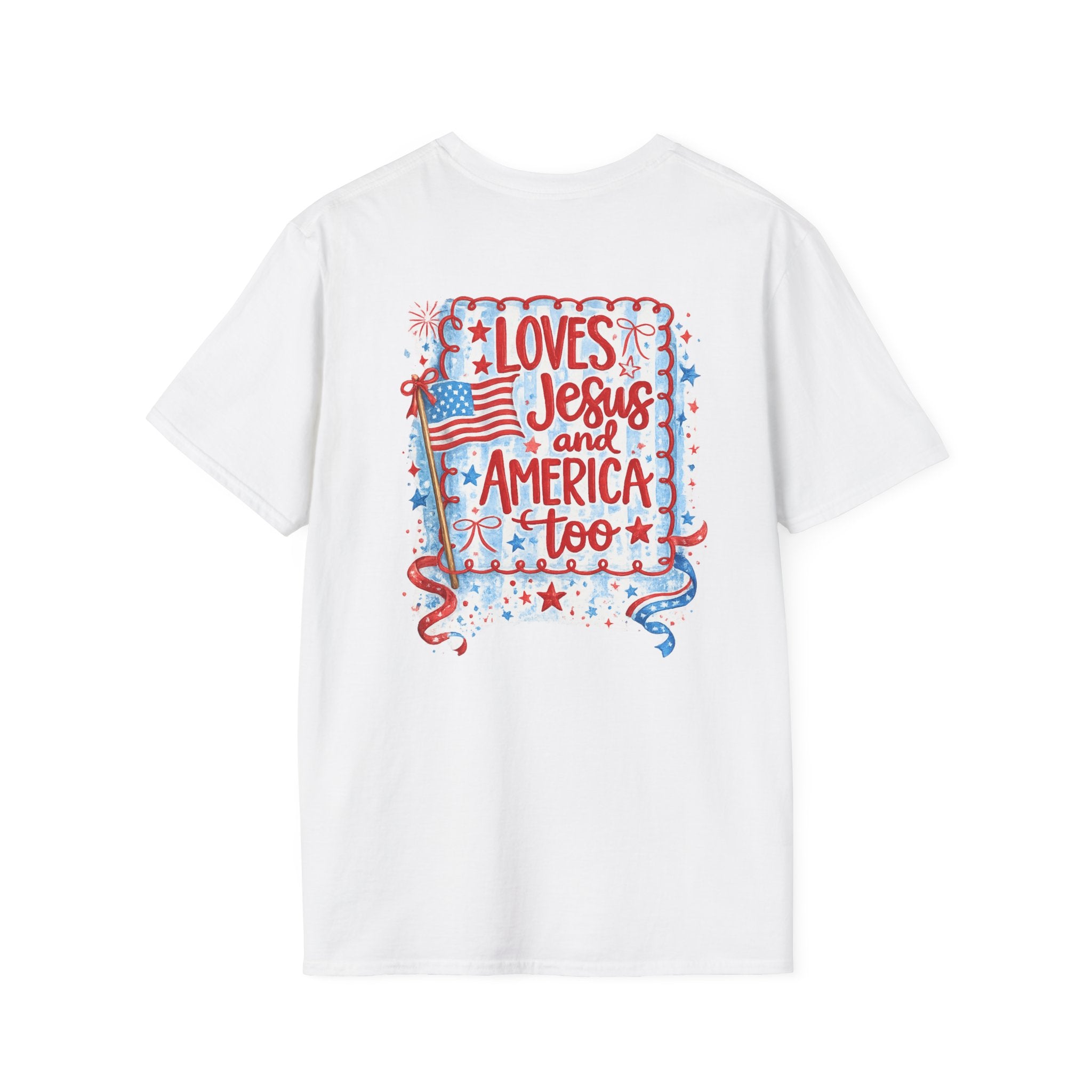 Pocket Flag T-Shirt — Small American Flag Chest Tee