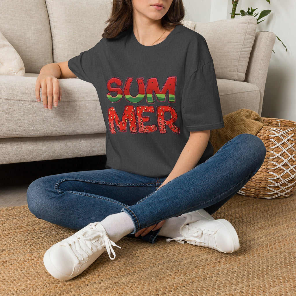 Summer Watermelon T-Shirt — Retro Fruity "SUMMER" Graphic Tee