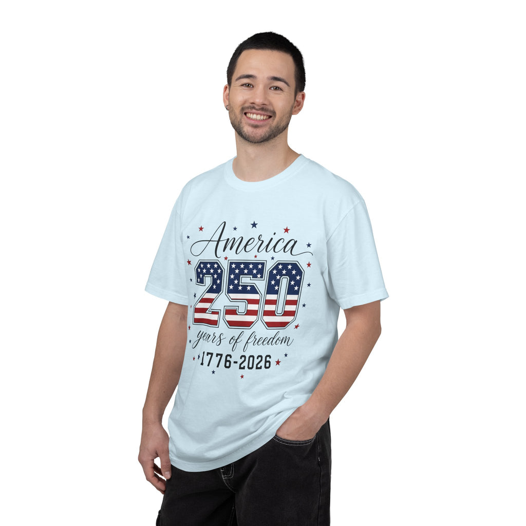 America 250 T-Shirt — 250 Years of Freedom 1776–2026 Patriotic Tee