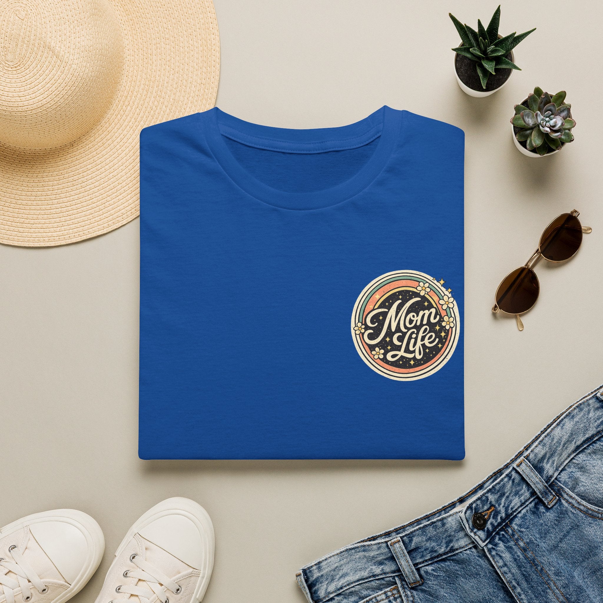 Mom Life T-Shirt — Retro Floral Mom Tee