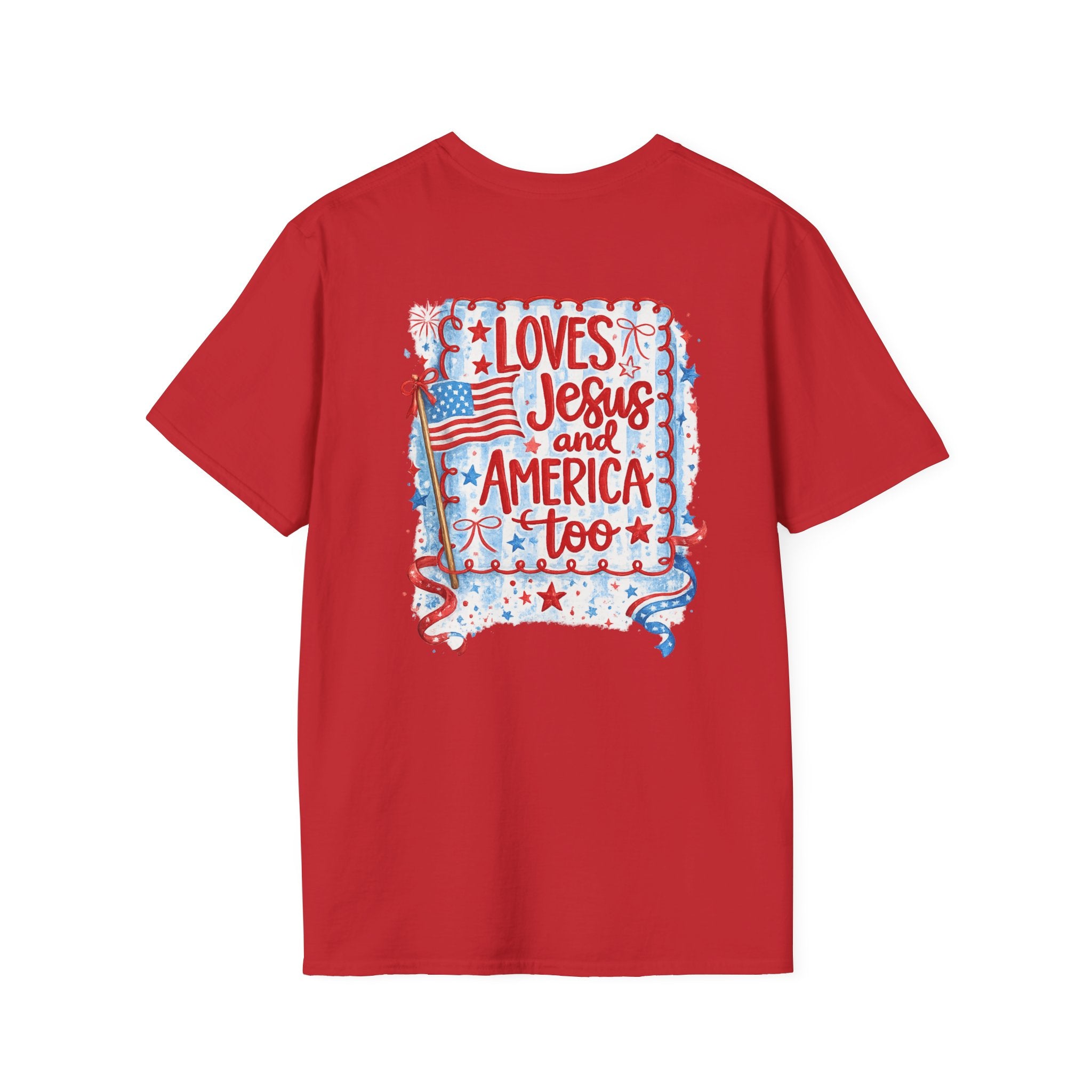 Pocket Flag T-Shirt — Small American Flag Chest Tee