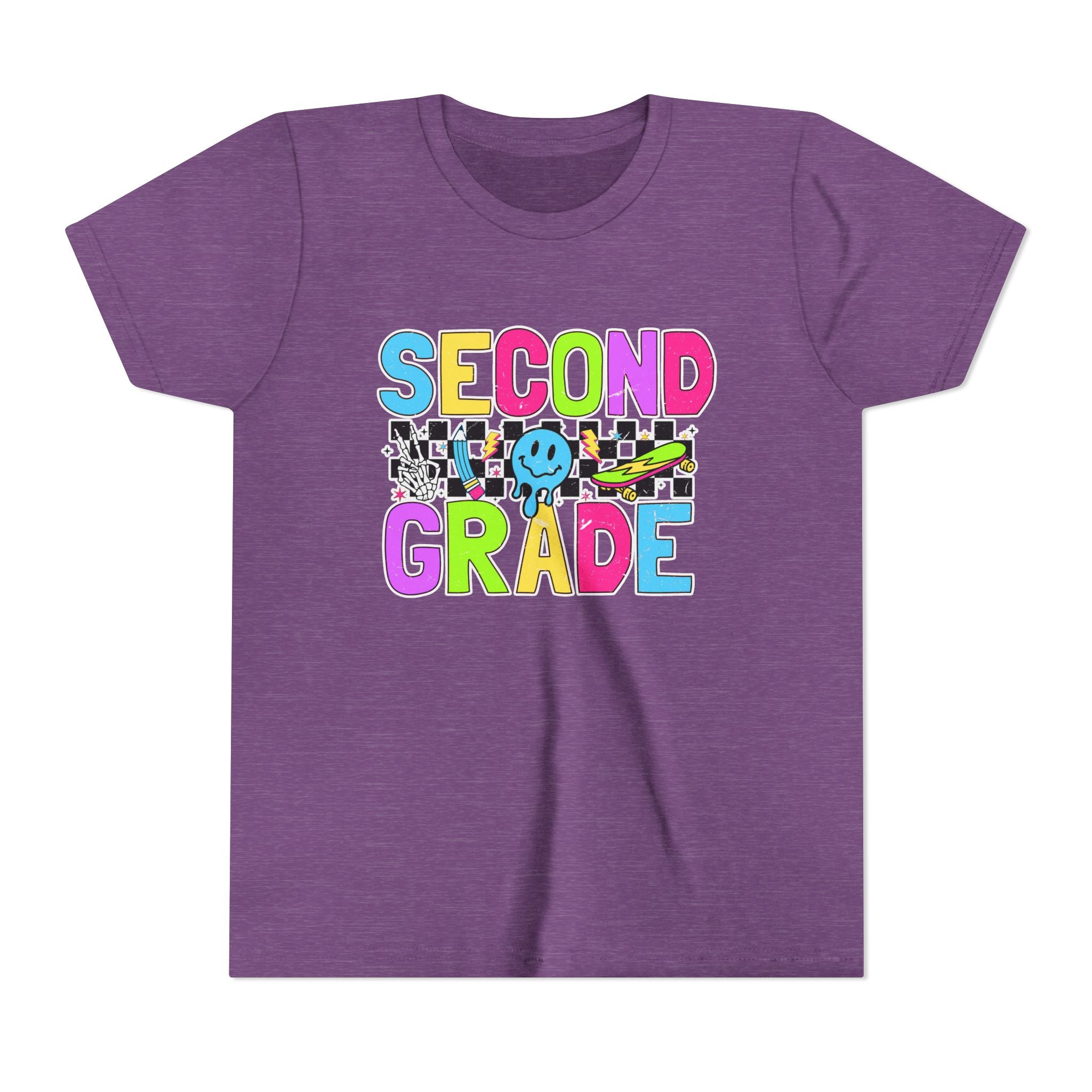 Second Grade Youth Tee — Colorful Back-to-School Shirt for Kids