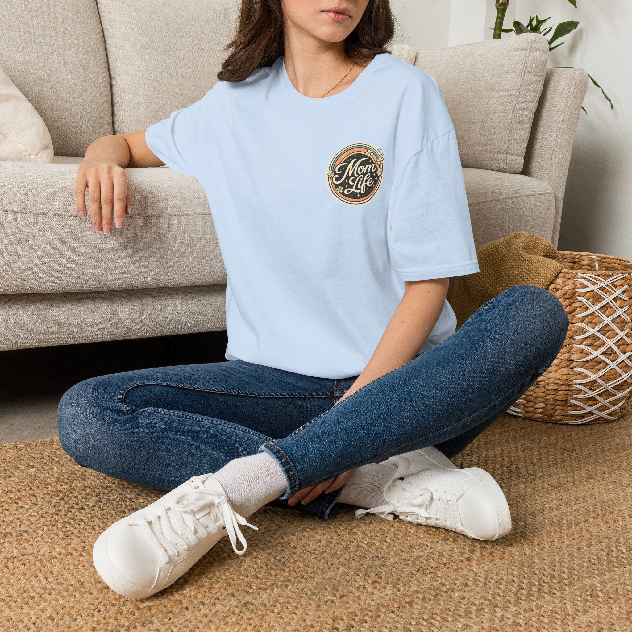 Mom Life T-Shirt — Retro Floral Mom Tee