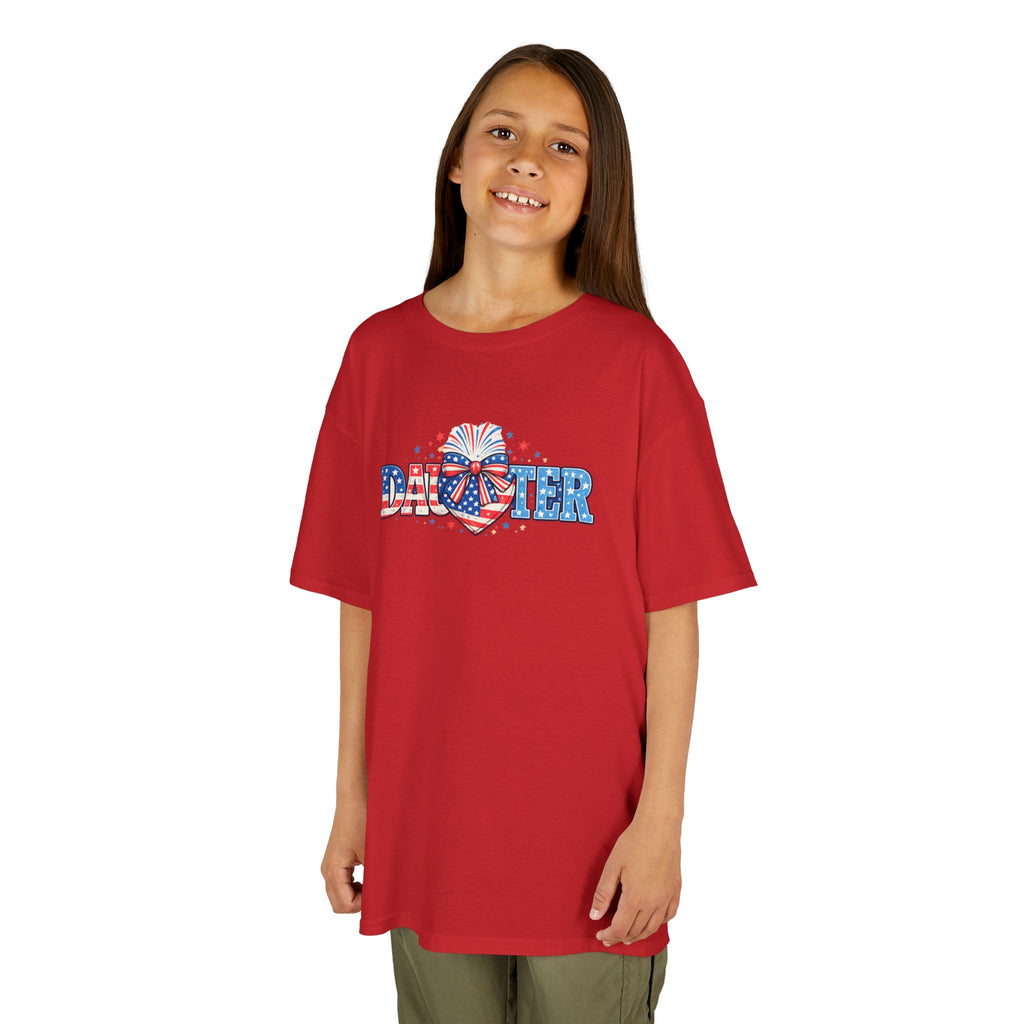 Kids "Daughter" Patriotic Fireworks T-Shirt — 4th of July Girls Tee