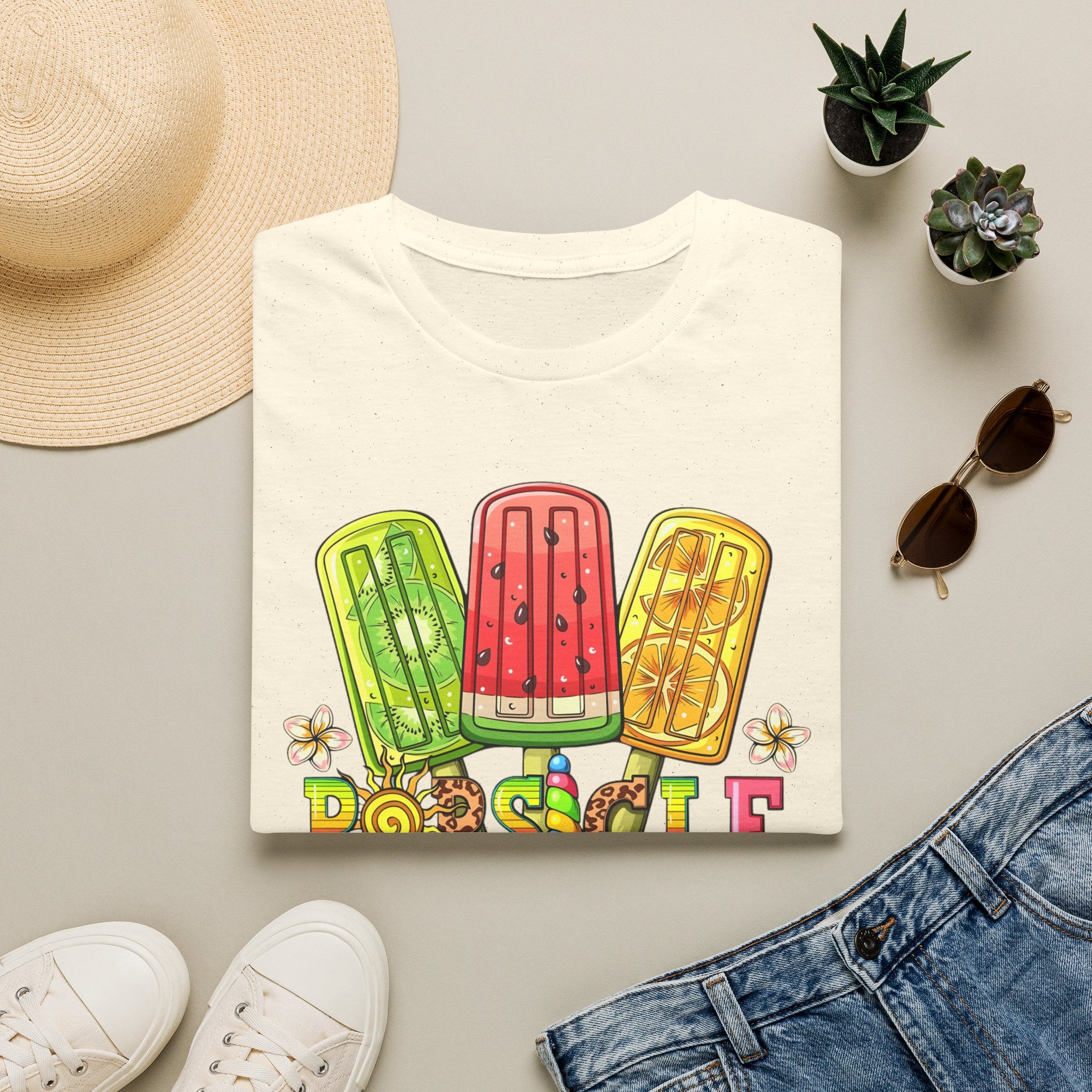 Popsicle Season T‑Shirt — Colorful Summer Popsicle Graphic Tee