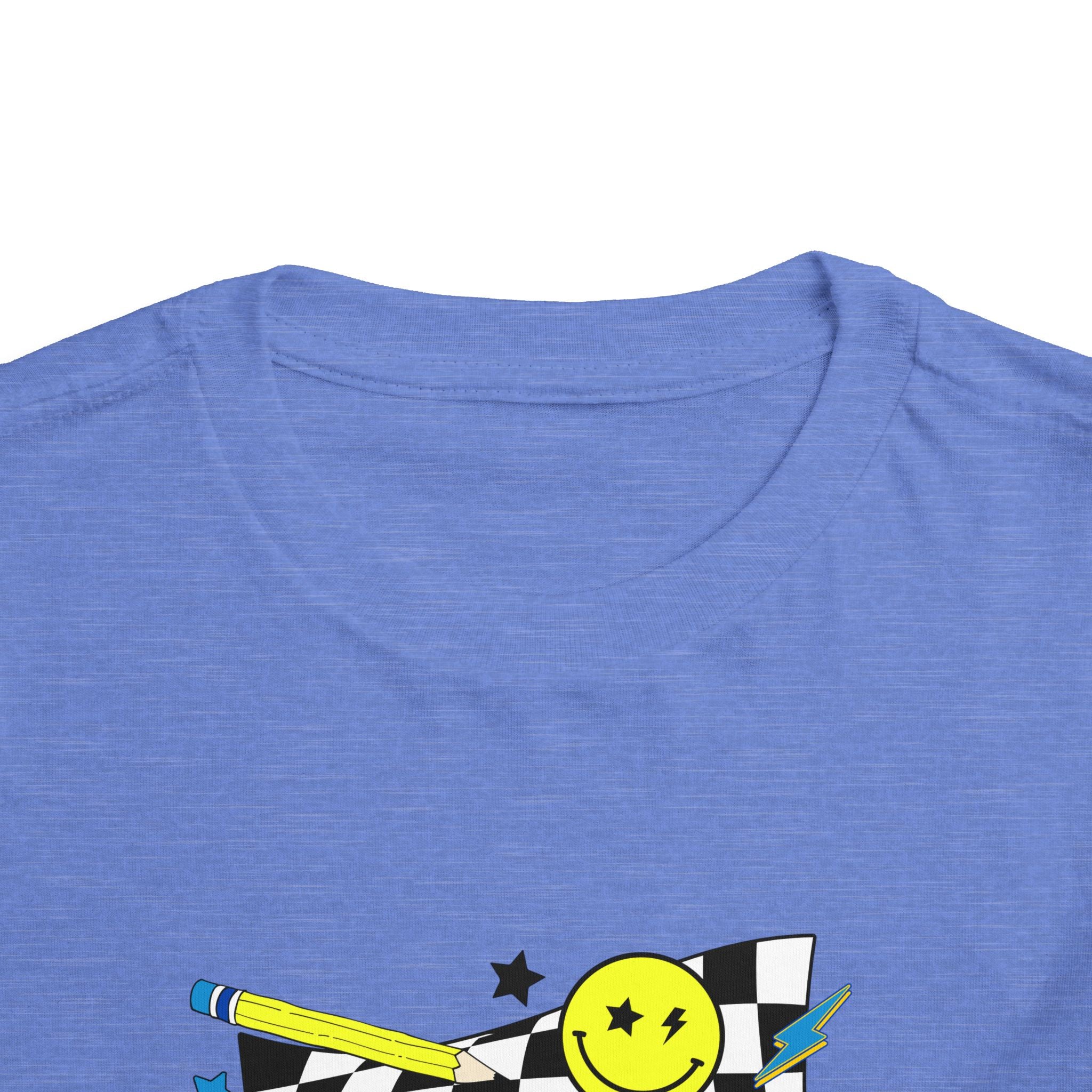 Kindergarten Toddler Tee — Smiley Skateboard Back-to-School Shirt